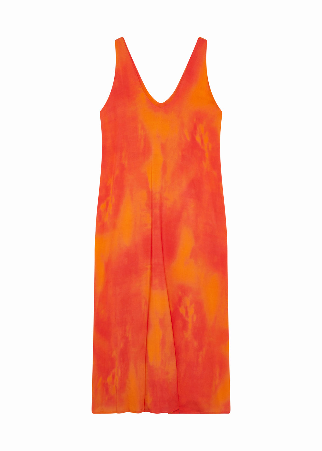 AMARO - VESTIDO ESTAMPADO CORAL