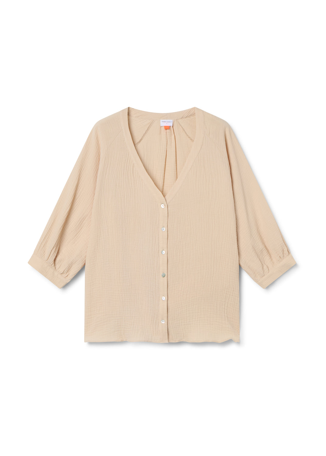 EDÉN - CAMISA BEIGE ALGODÓN