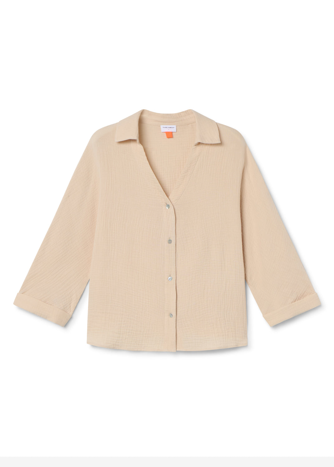 KIA - CAMISA BEIGE ALGODÓN