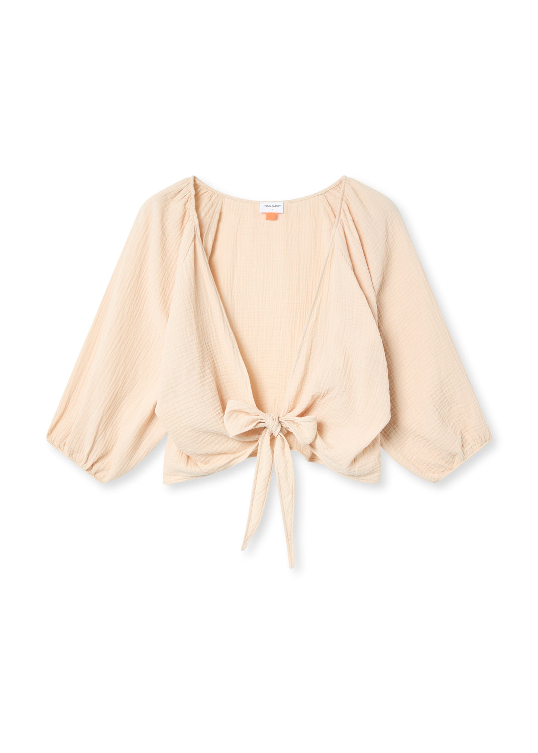 GRETA - TOP BEIGE ALGODÓN