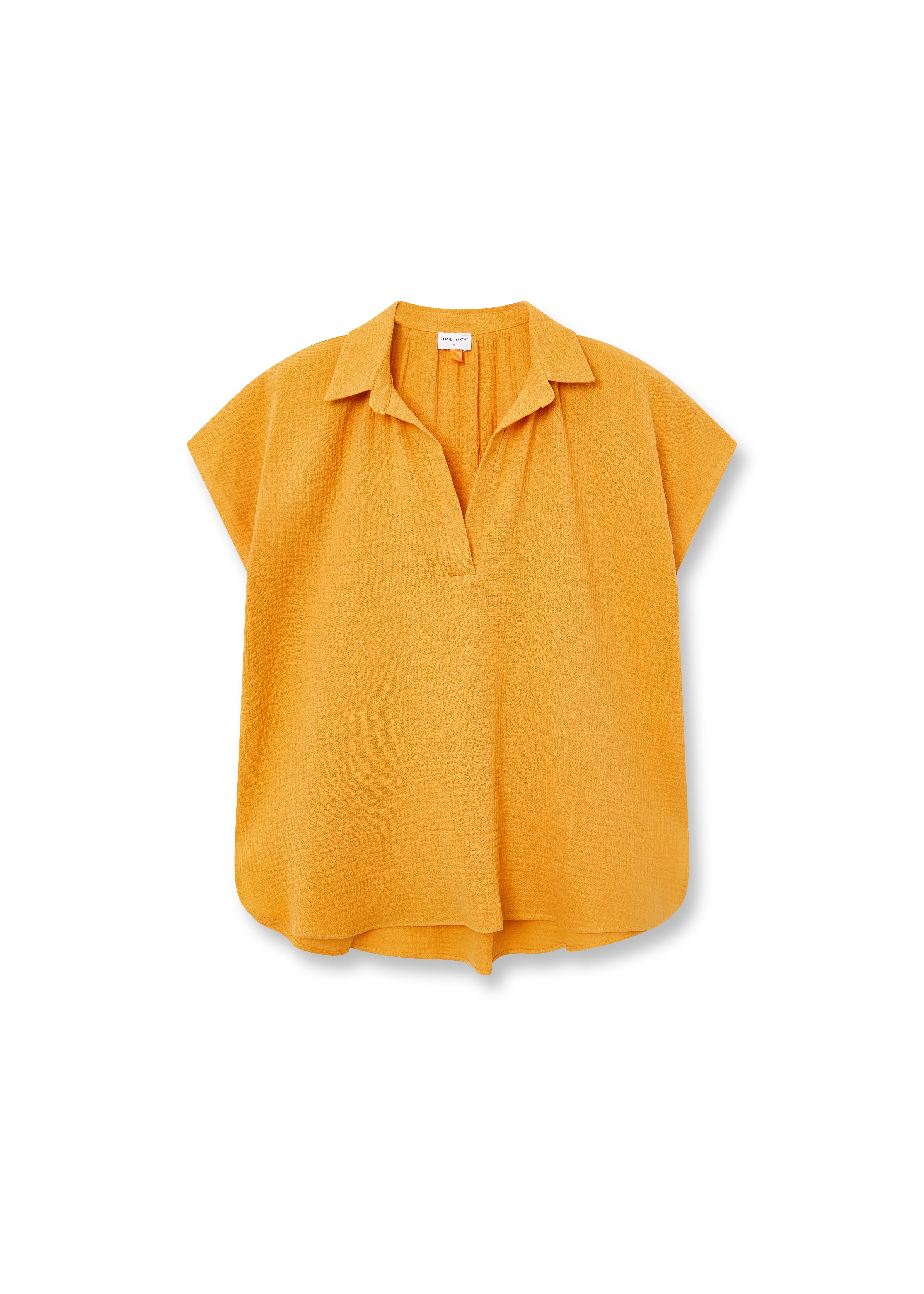 BASMA - CAMISA MOSTAZA ALGODÓN