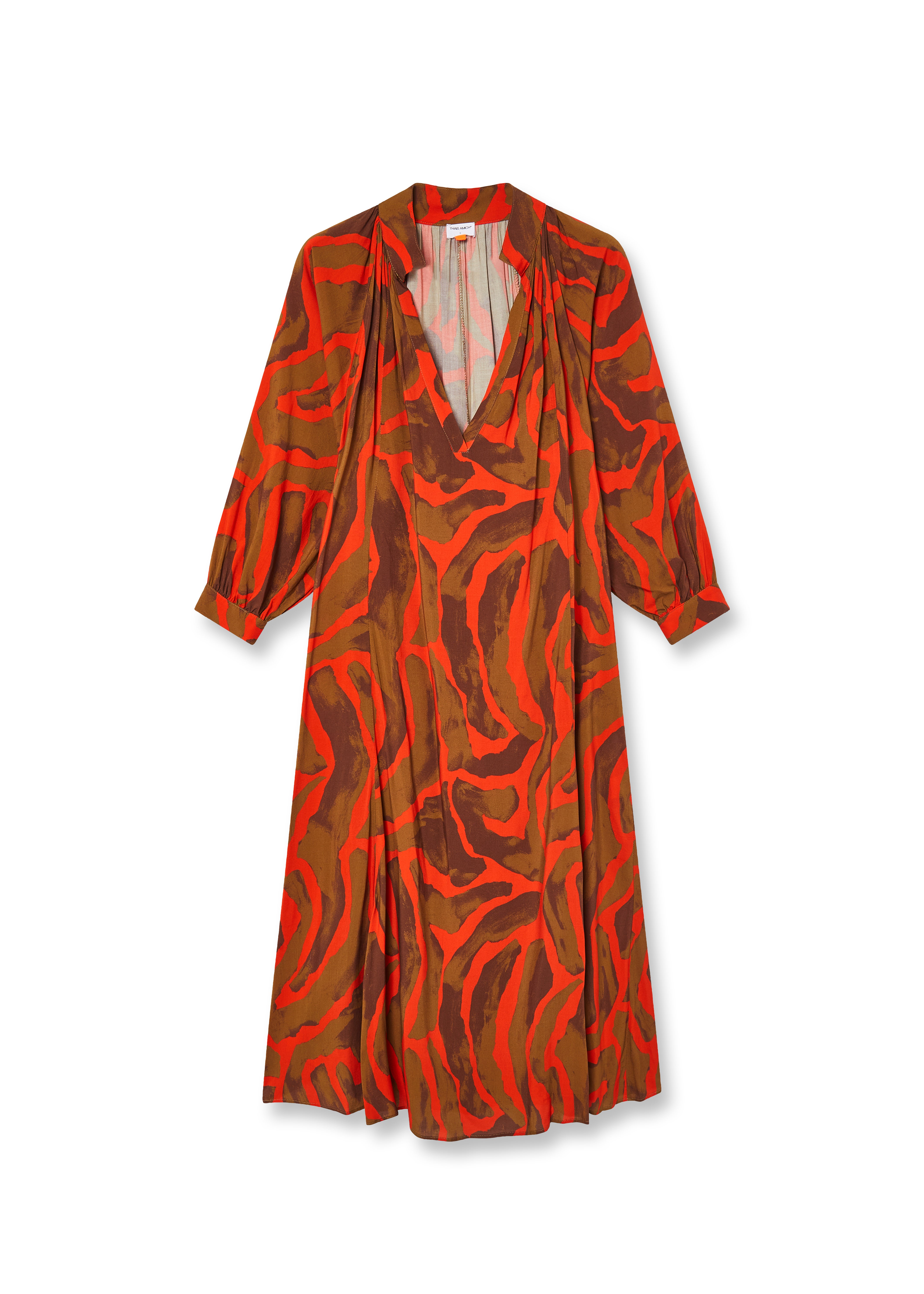 LUCIO - VESTIDO CEBRA ROJA