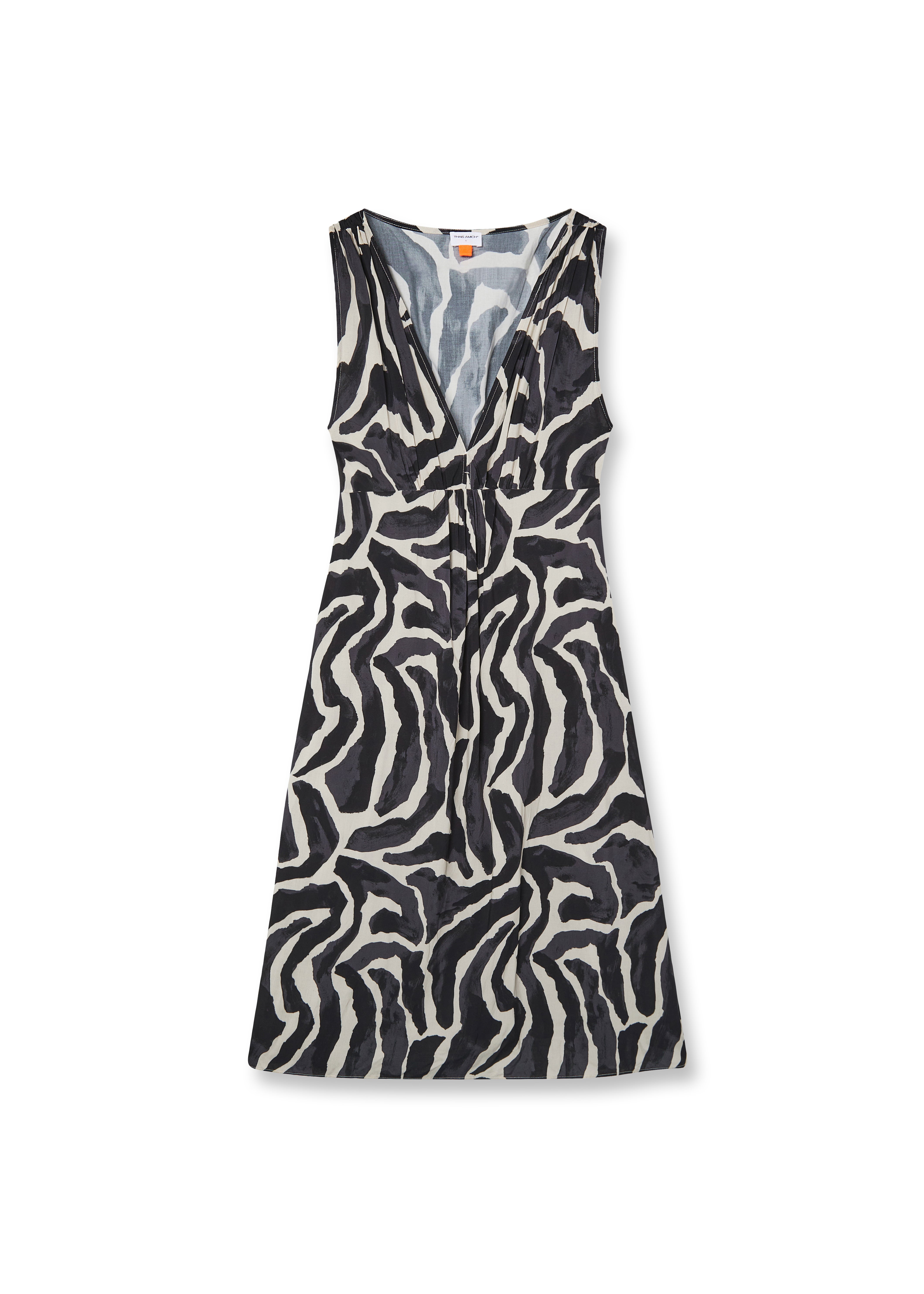 MÁXIMO - VESTIDO CEBRA BLANCO Y NEGRO
