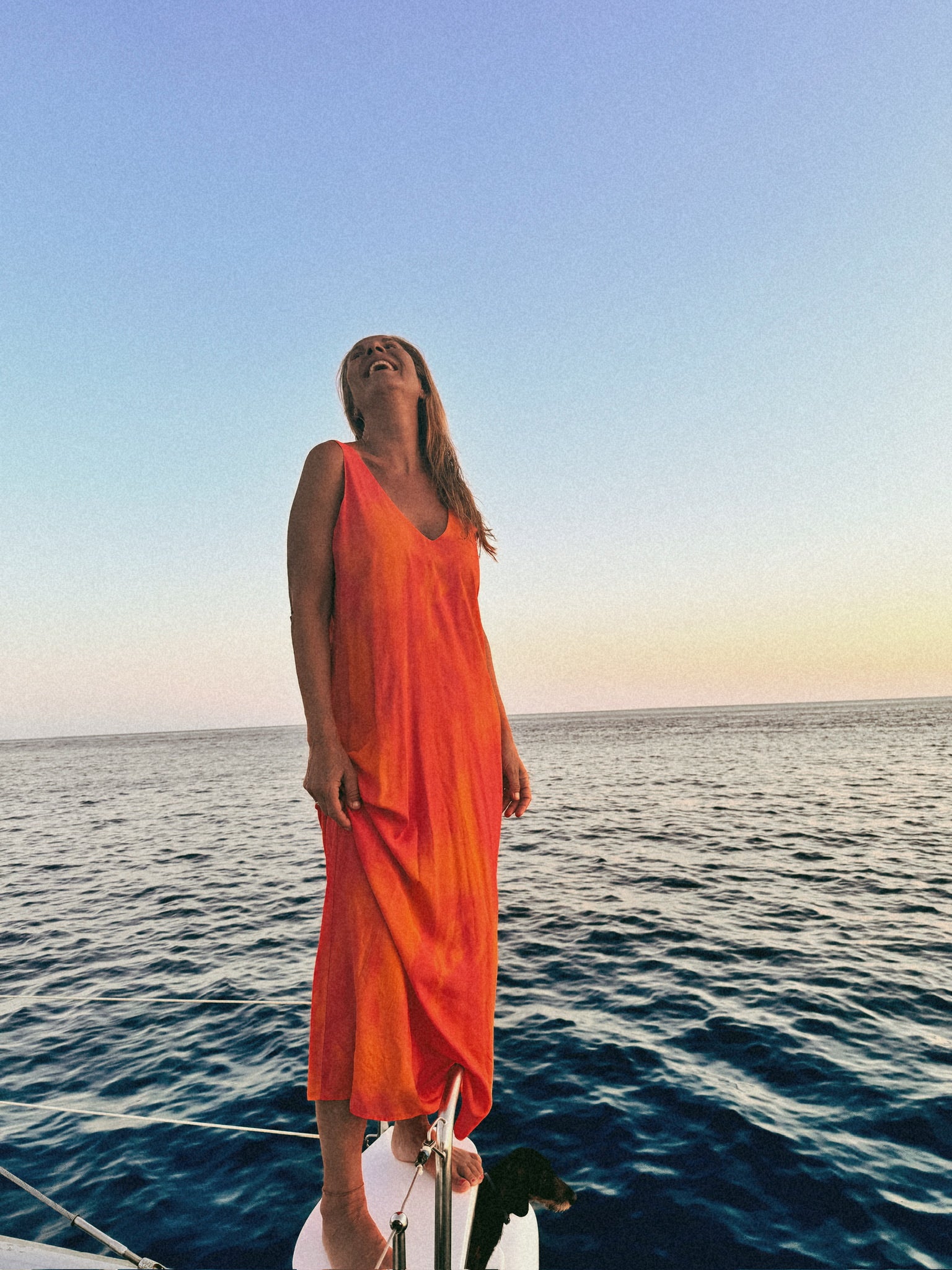 AMARO - VESTIDO ESTAMPADO CORAL