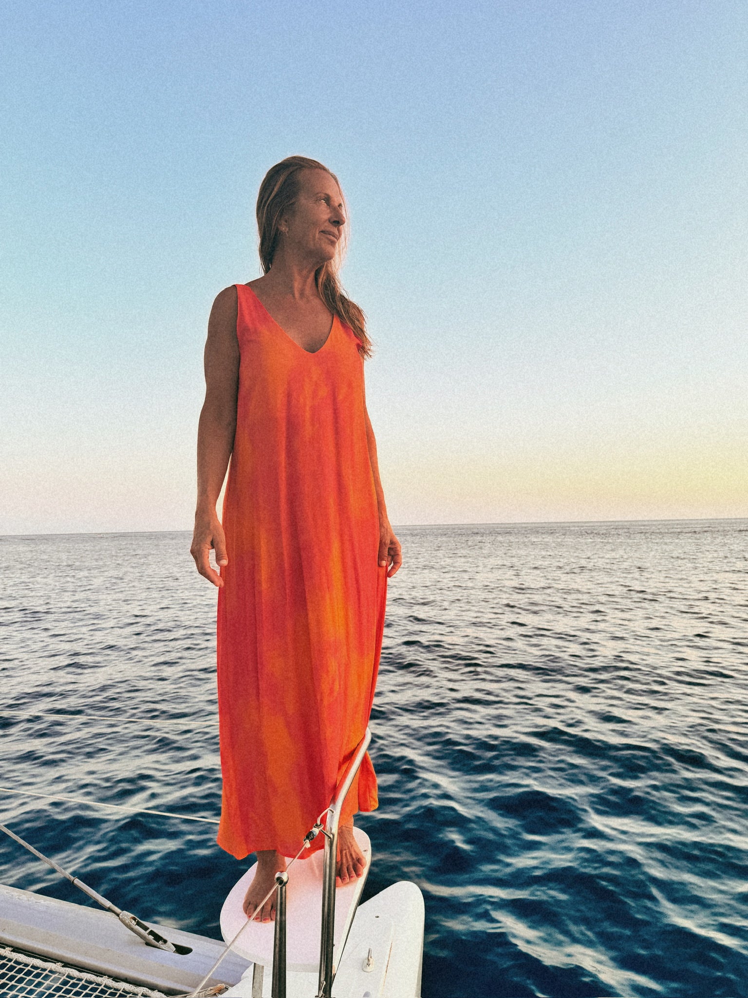 AMARO - VESTIDO ESTAMPADO CORAL
