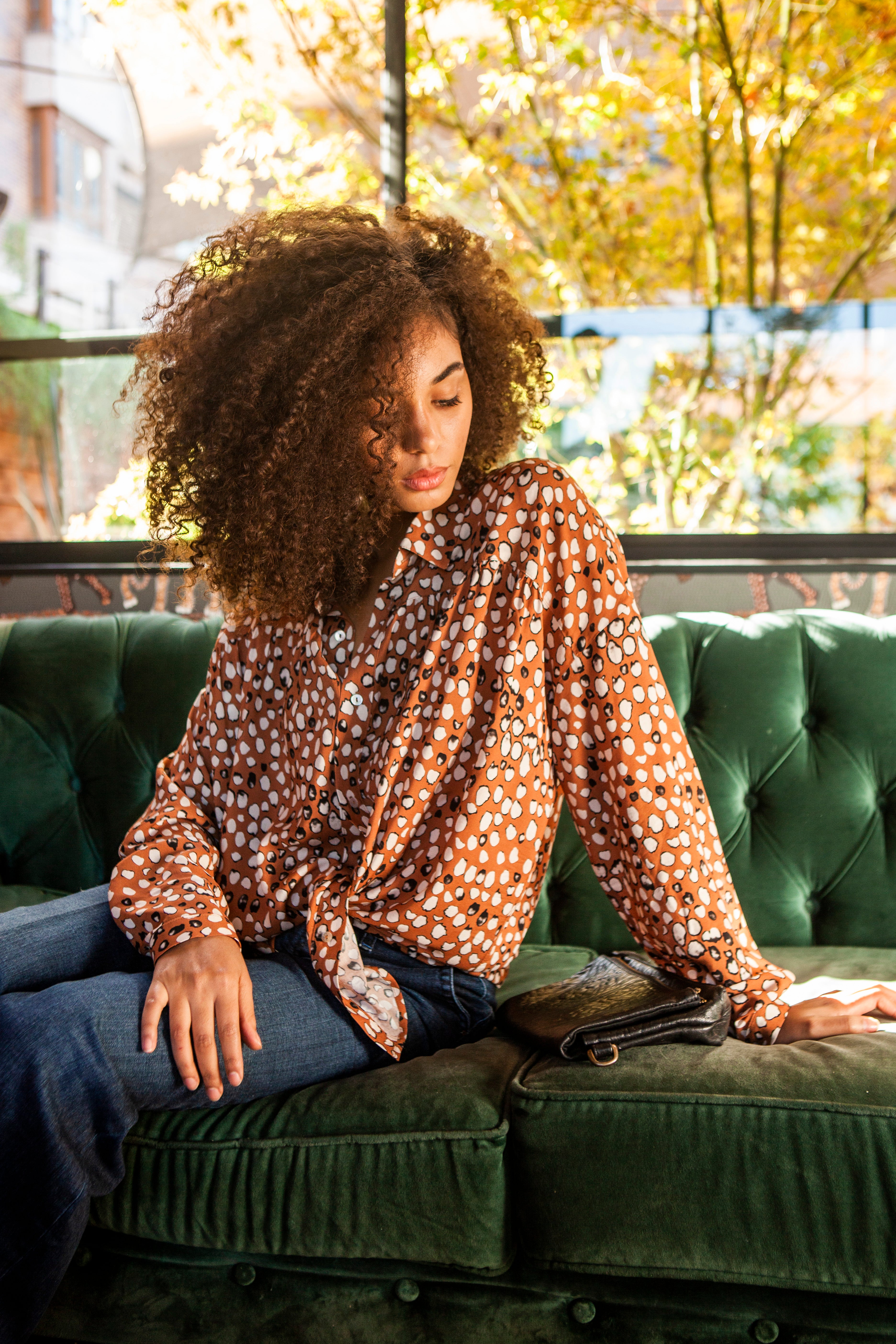 Camisa Abril estampado leopardo