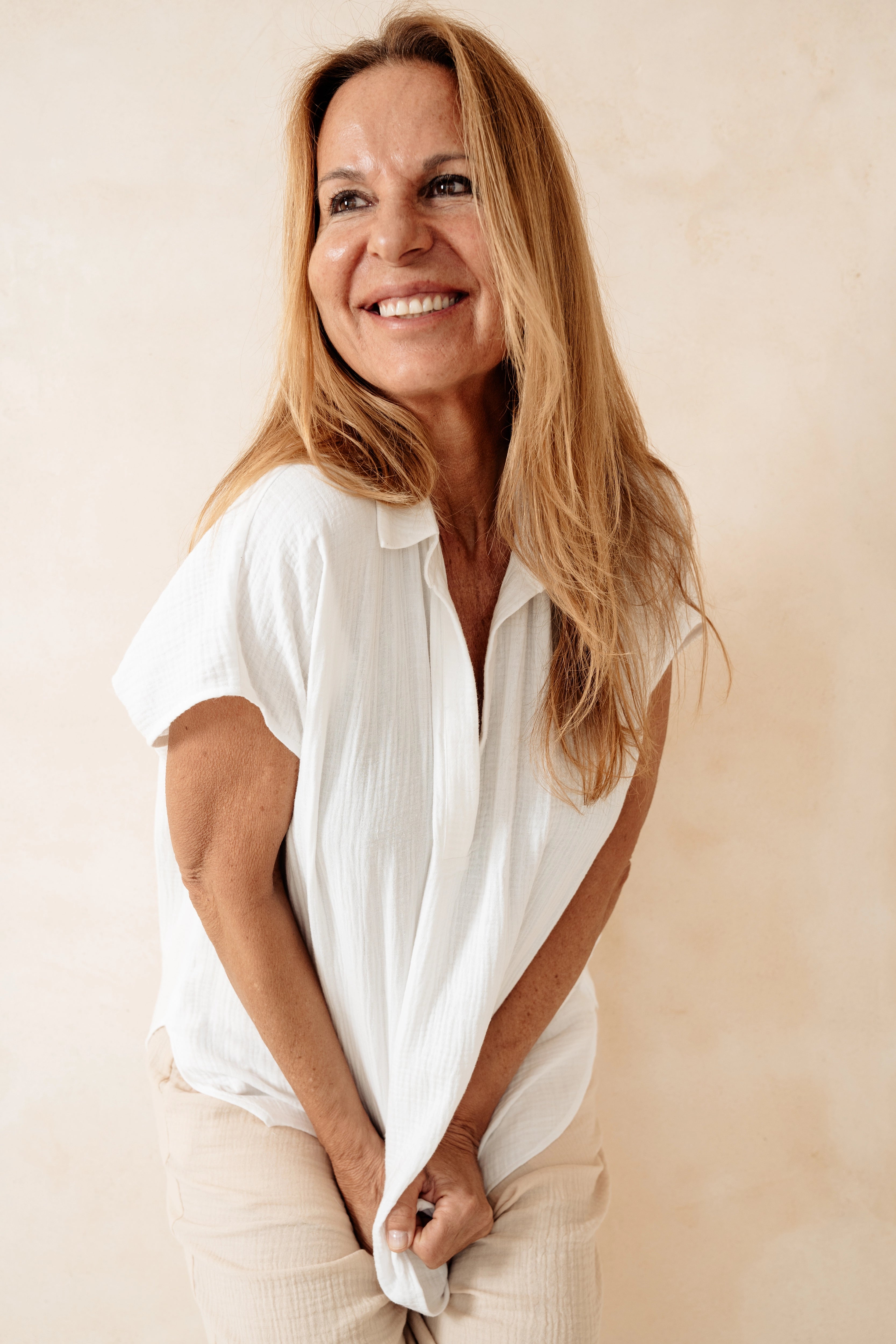 BASMA - CAMISA BLANCO ALGODÓN