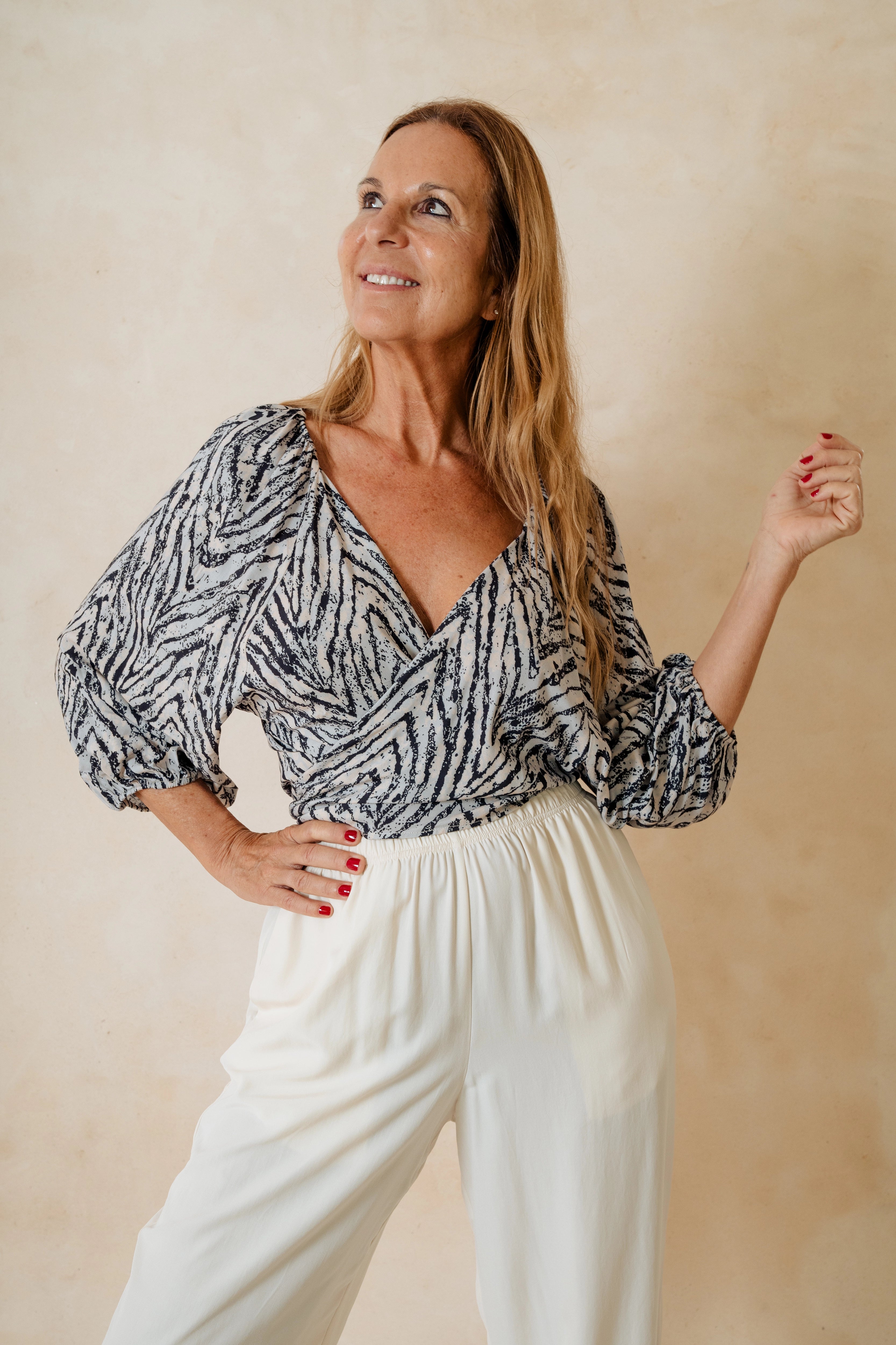 GRETA - TOP TIGRE GRIS