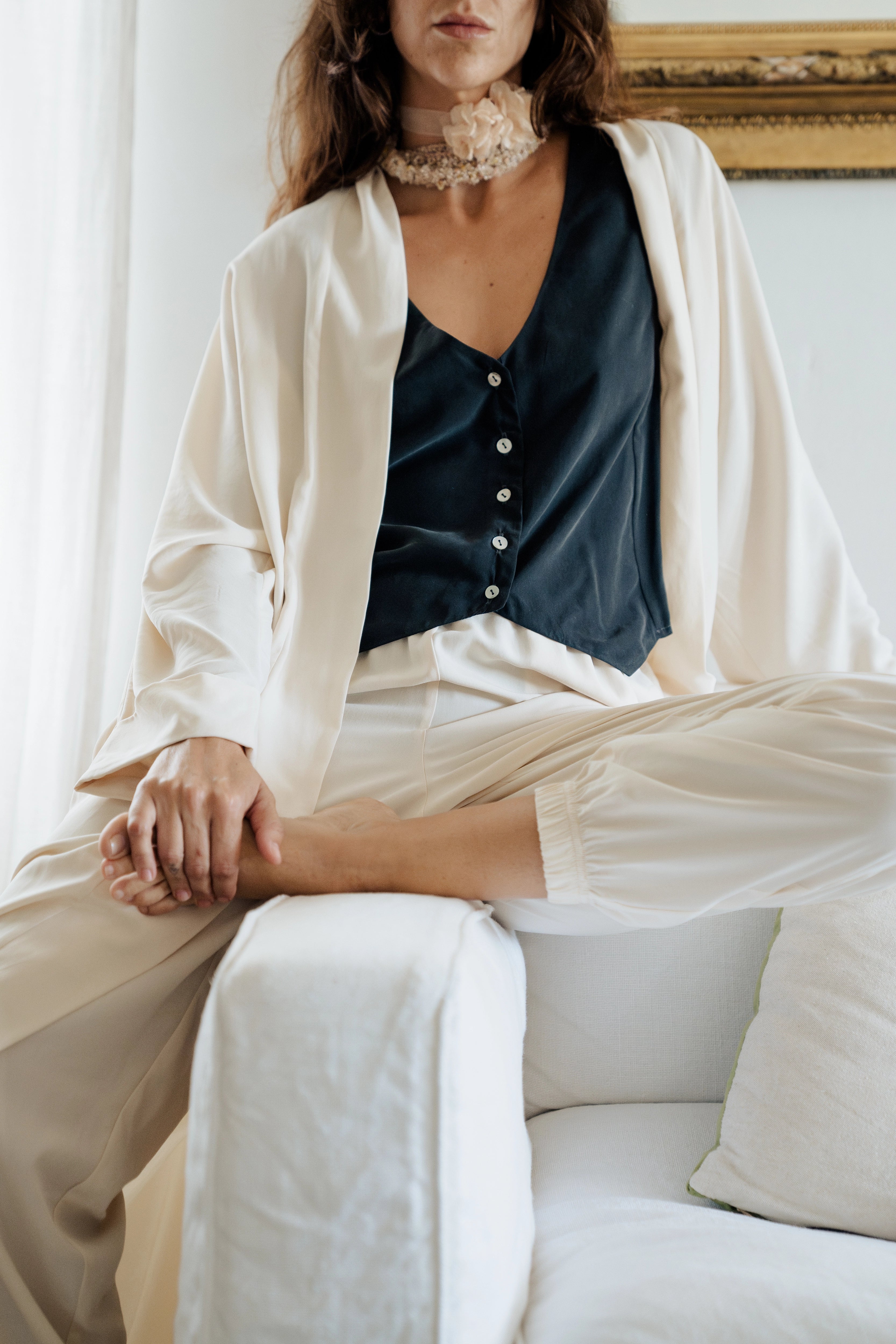 KIRAN - PANTALÓN CRUDO TENCEL