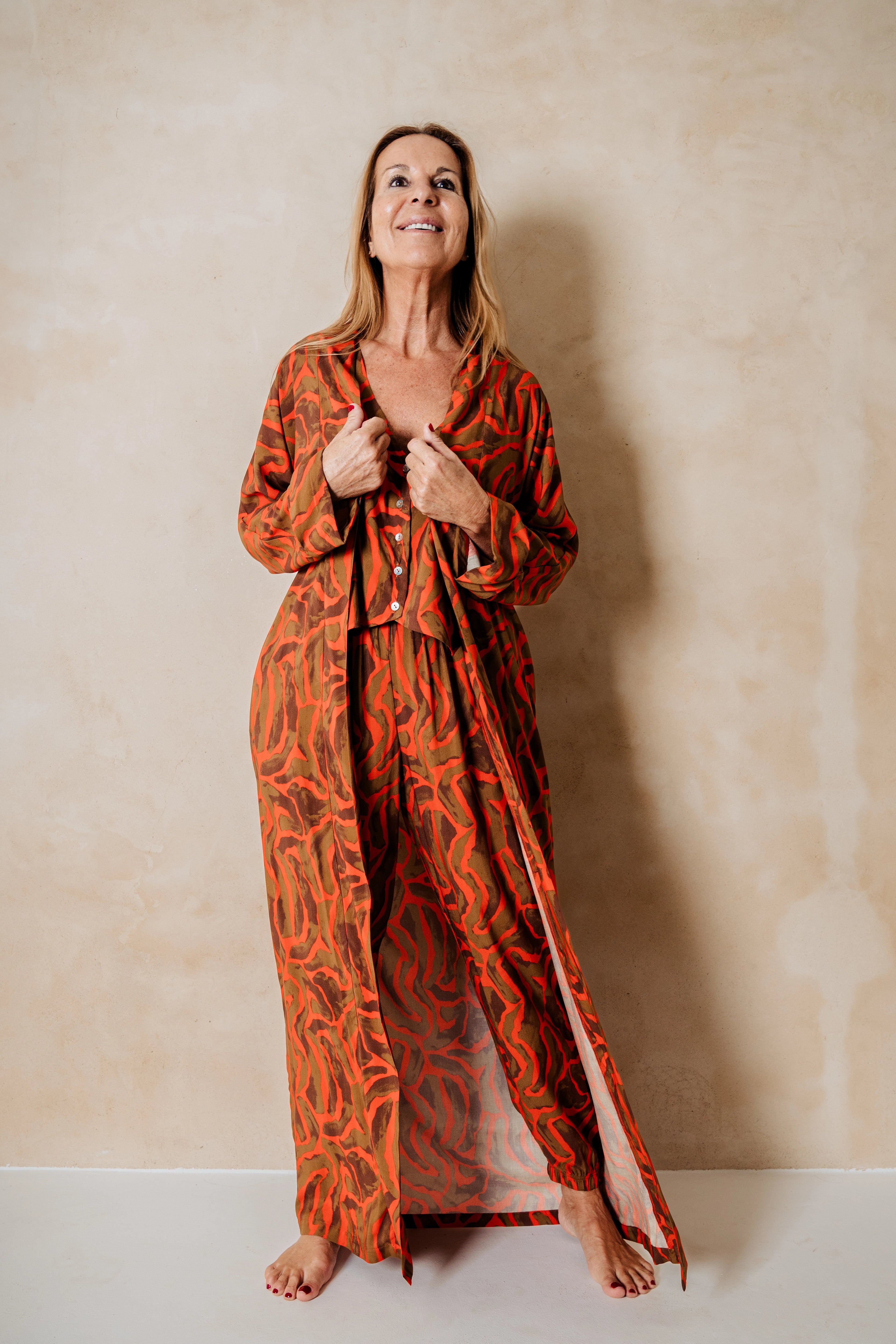 CLOE - CHAQUETA CEBRA ROJA