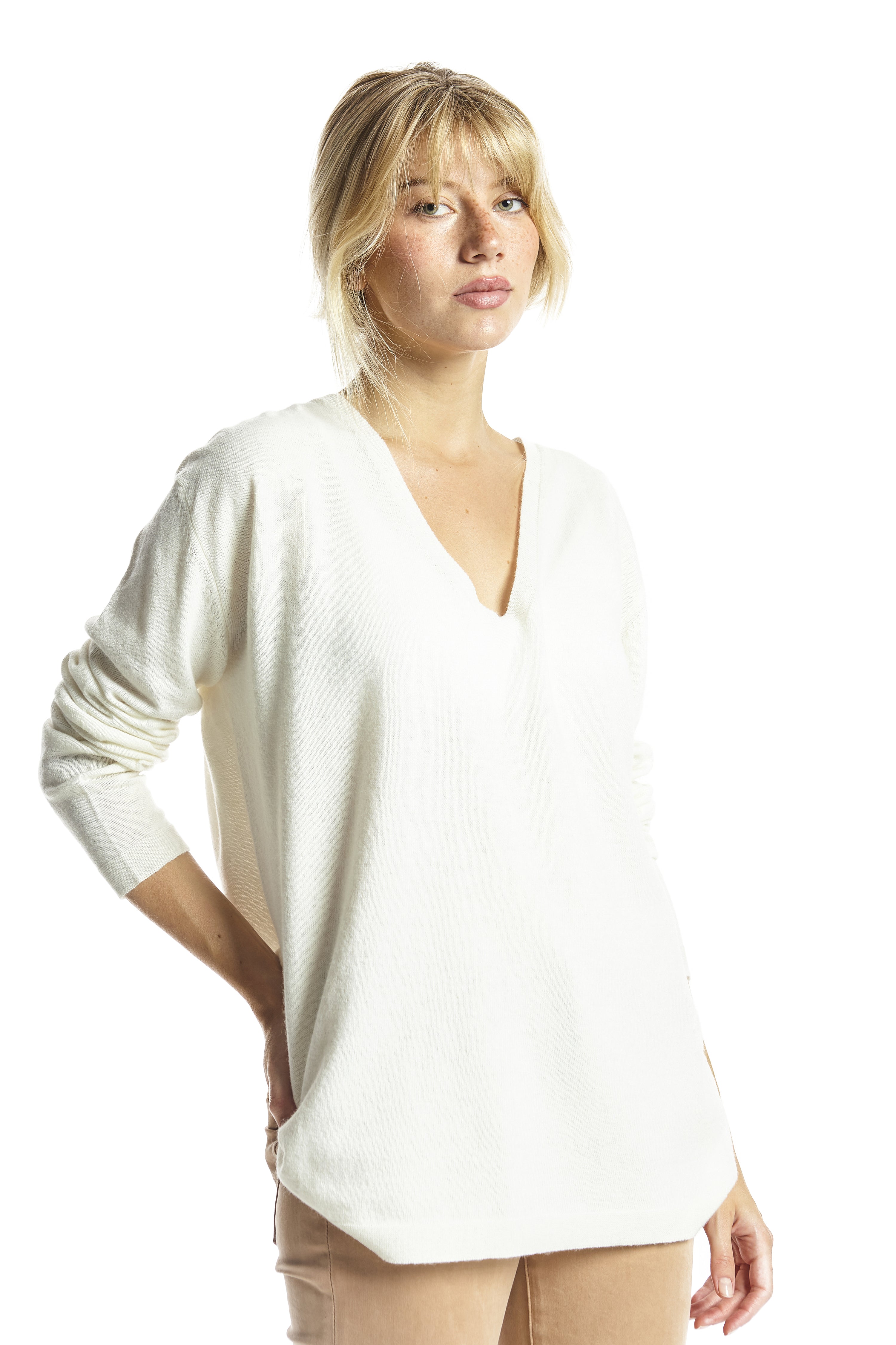 JERSEY PICO MIXTO CASHMERE CRUDO