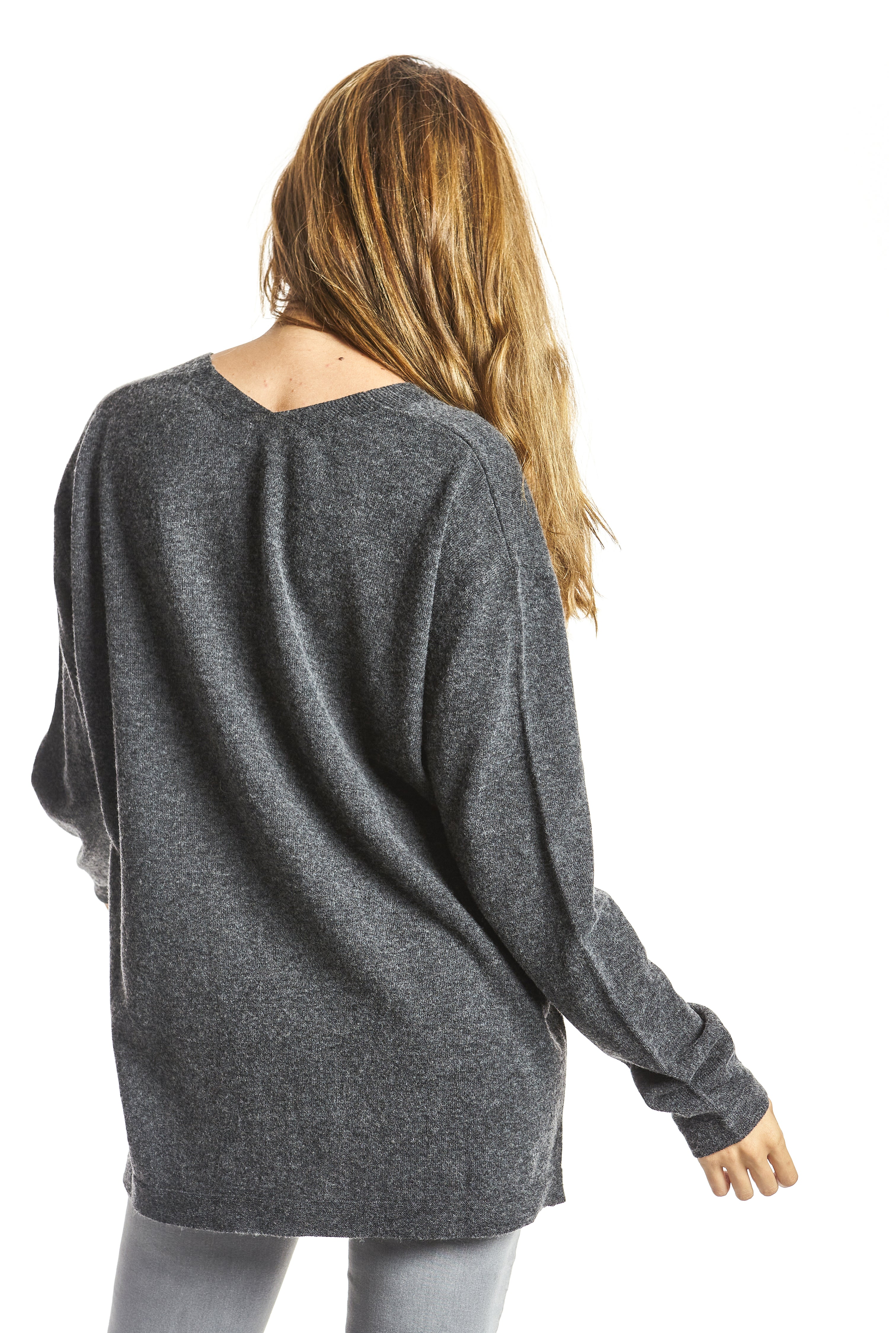 CHAQUETA MIXTO CASHMERE GRIS