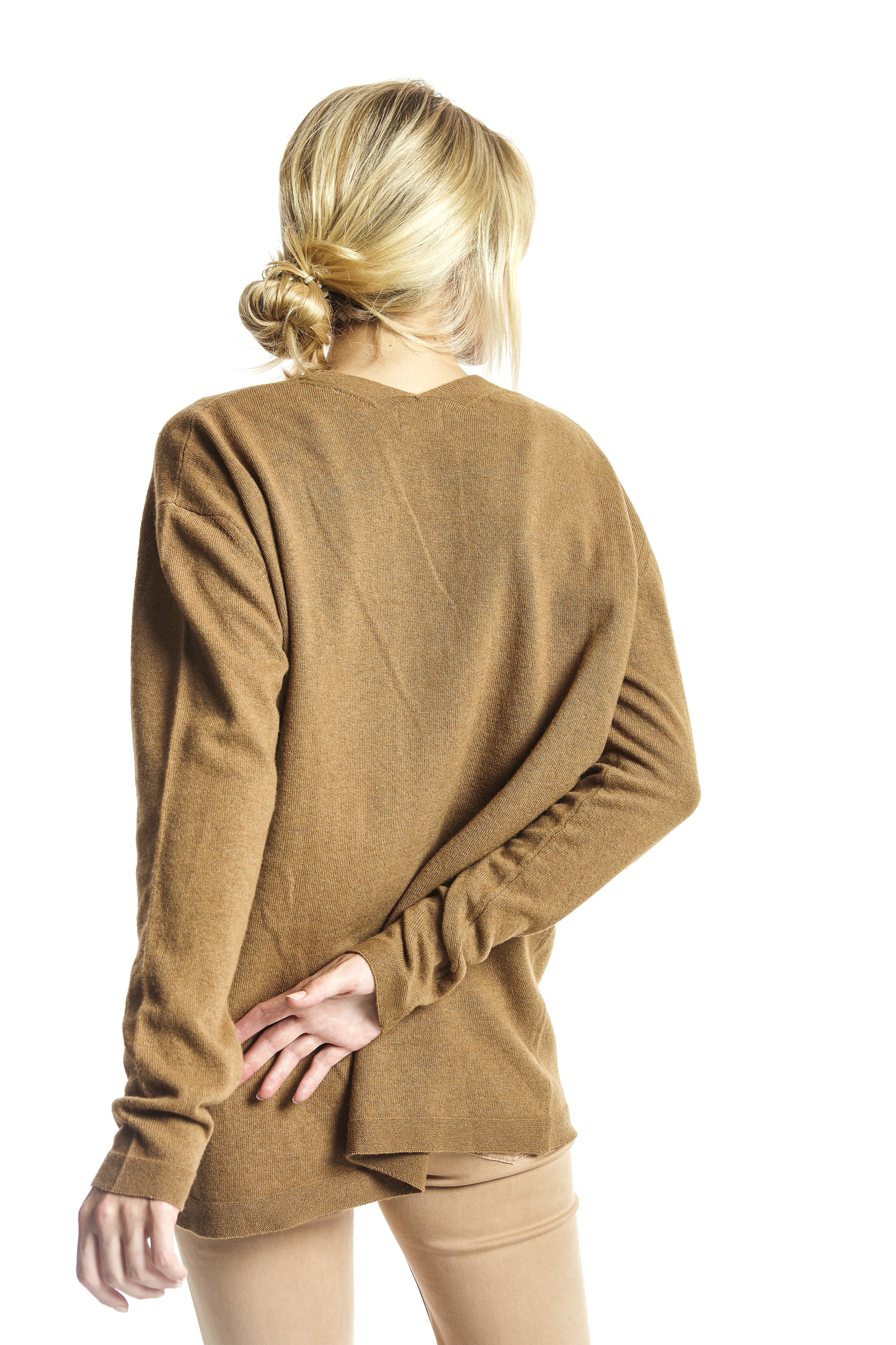 CHAQUETA MIXTO CASHMERE CAMEL