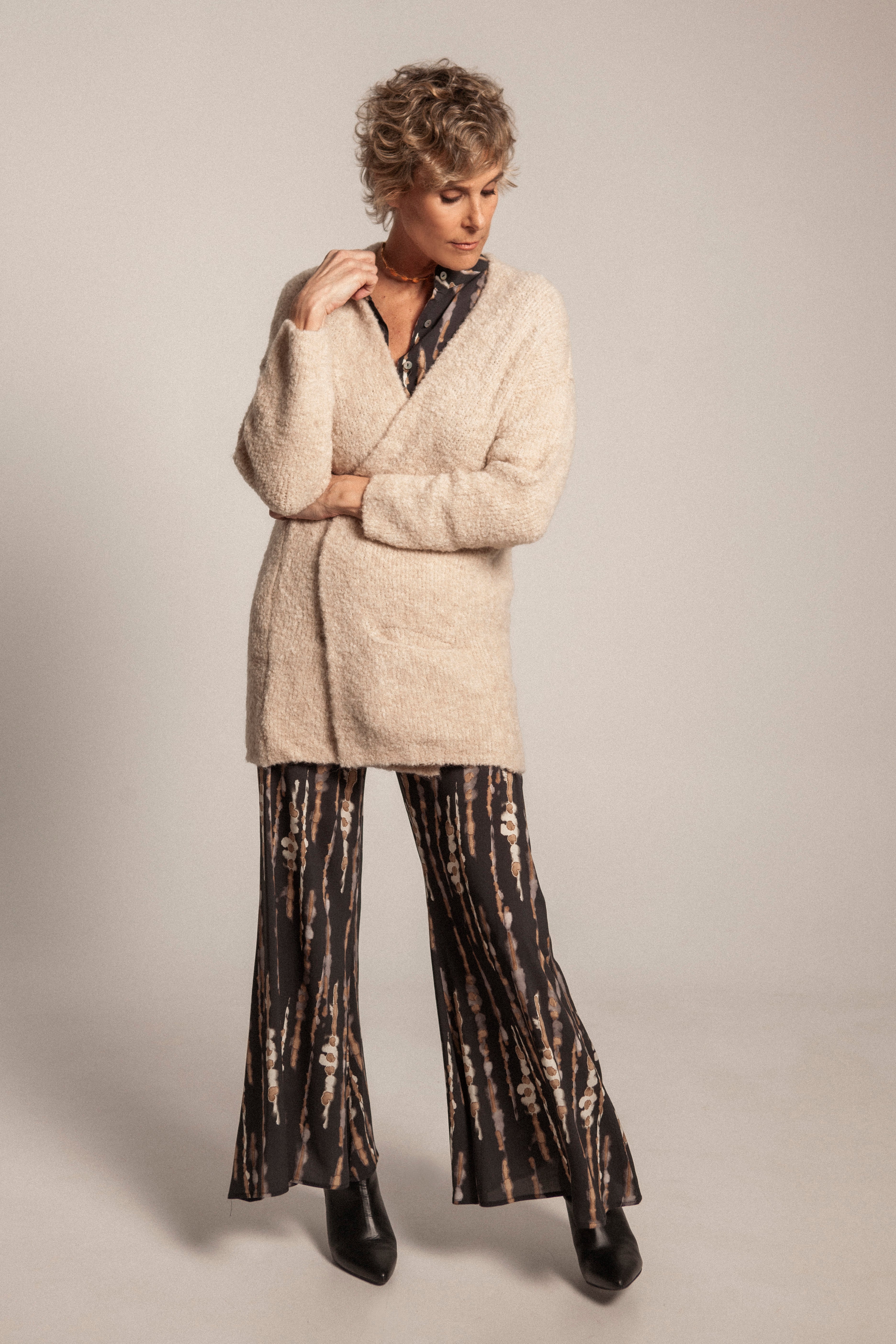 CHAQUETA BOUCLÉ CRUDO