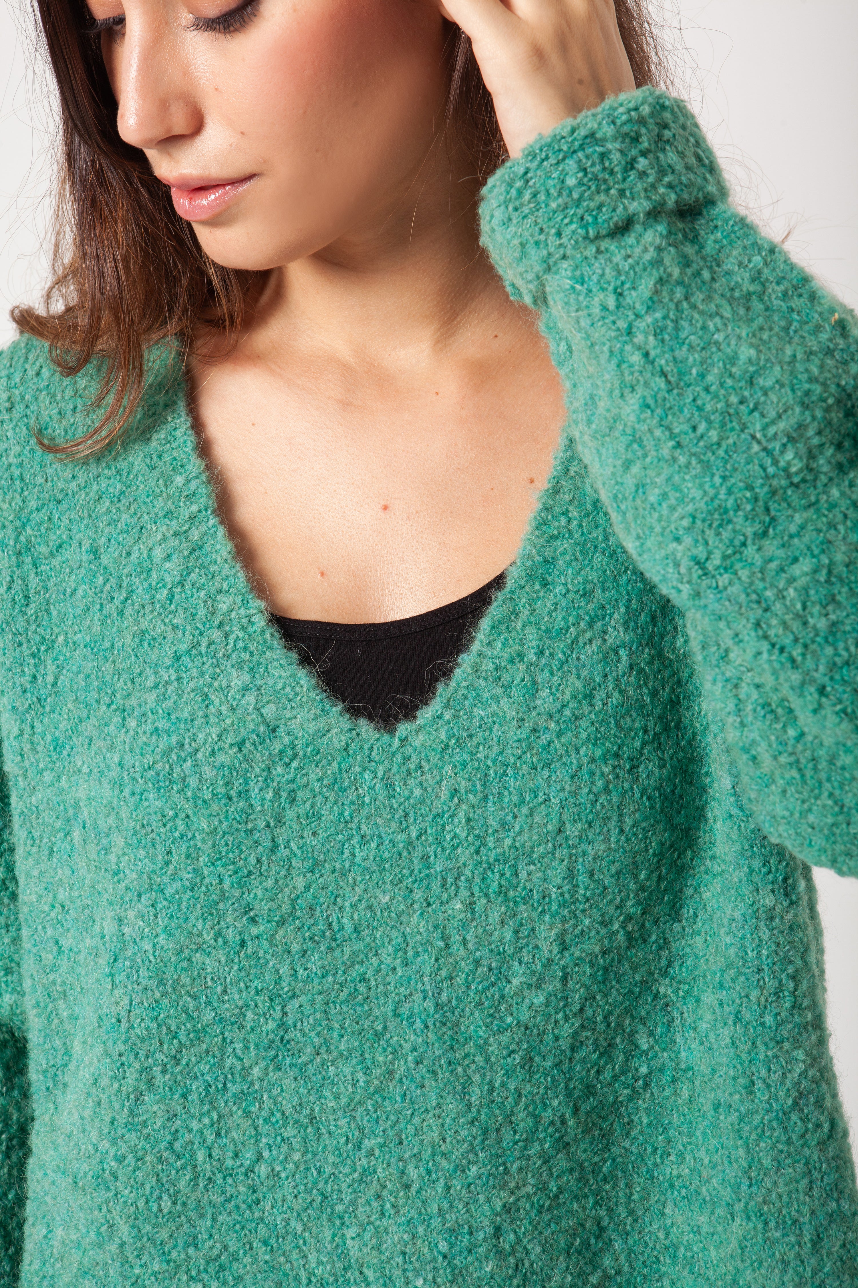 JERSEY PICO BOUCLÉ JADE