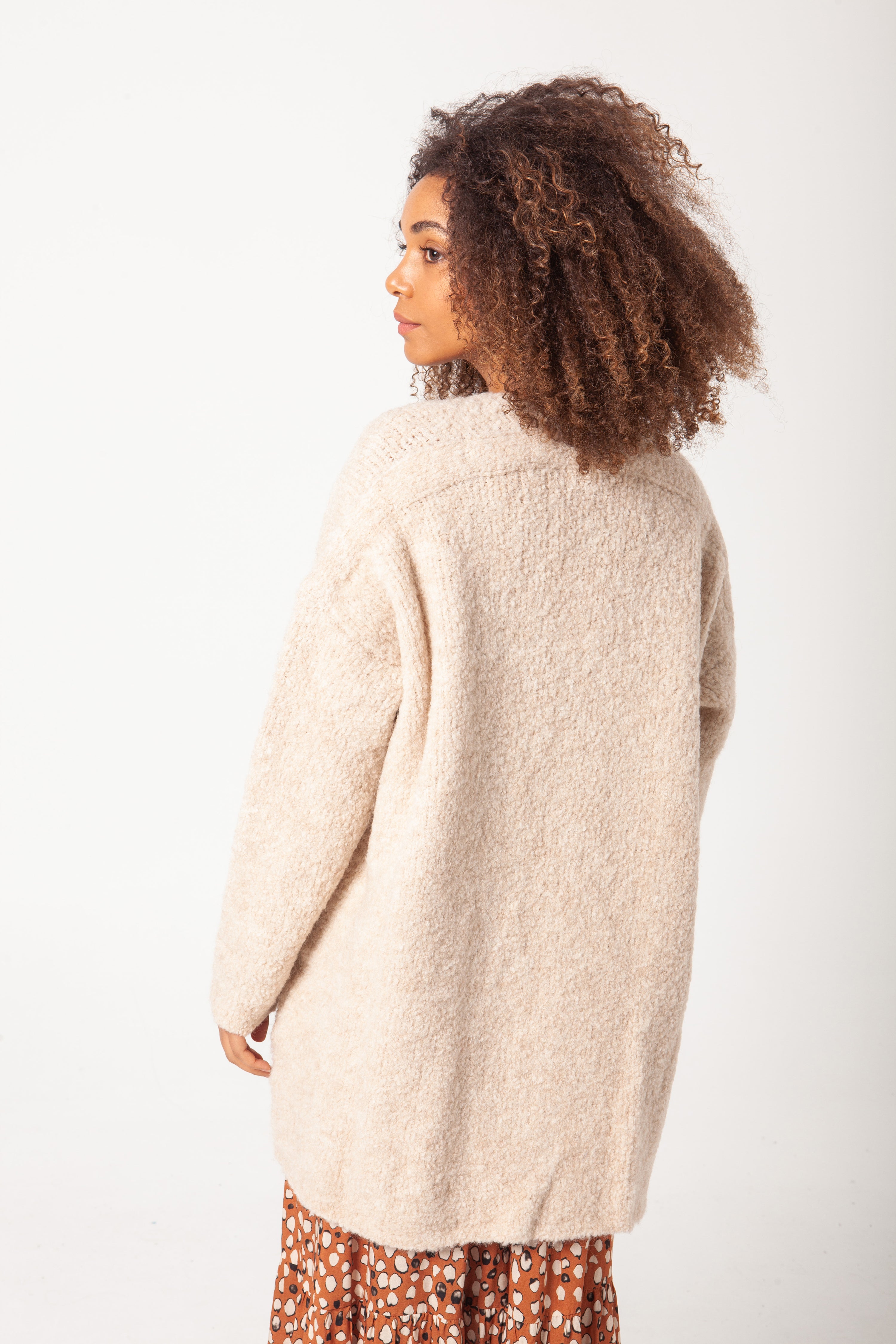 CHAQUETA BOUCLÉ CRUDO