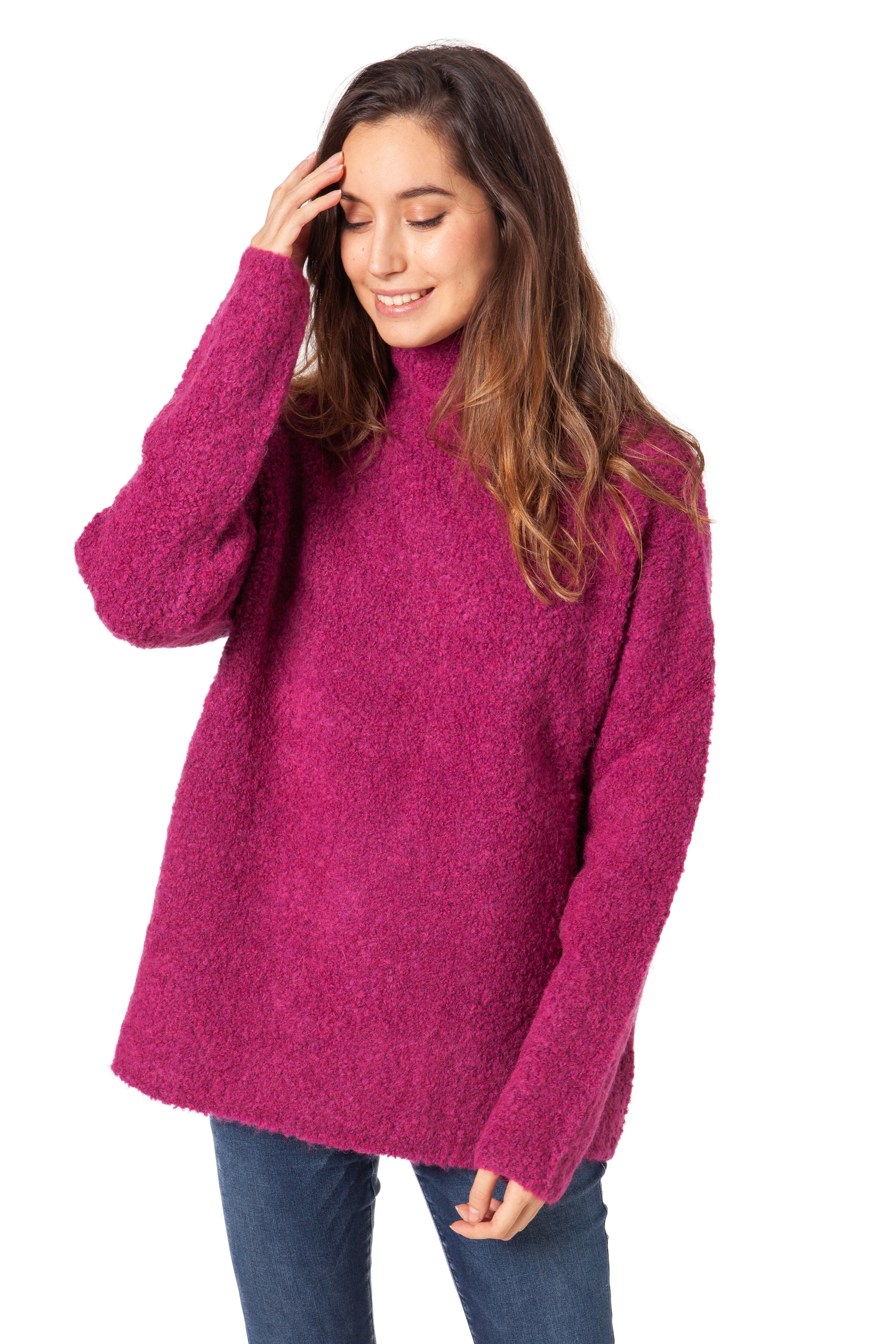 JERSEY CISNE BOUCLÉ BUGANVILLA