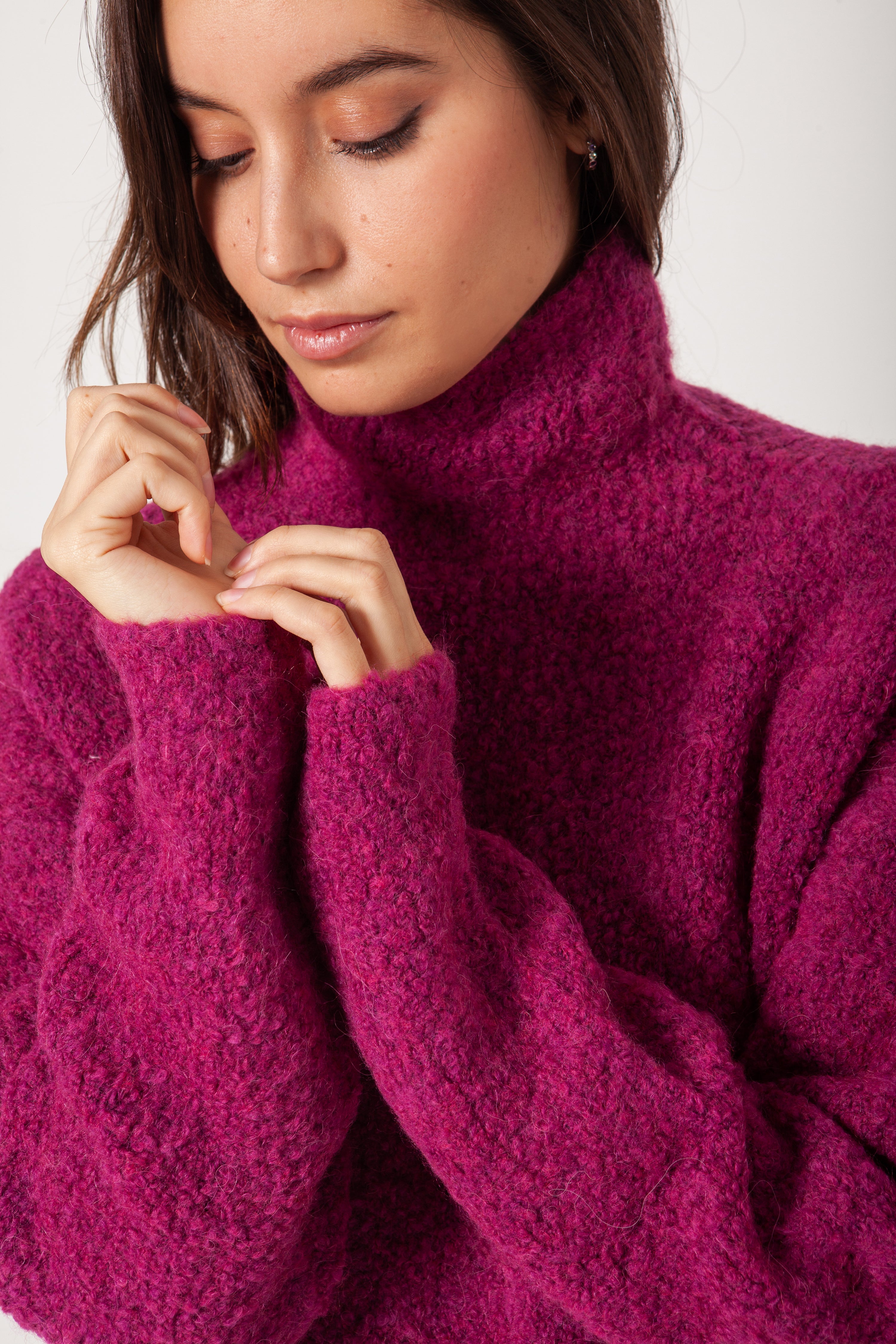 JERSEY CISNE BOUCLÉ BUGANVILLA