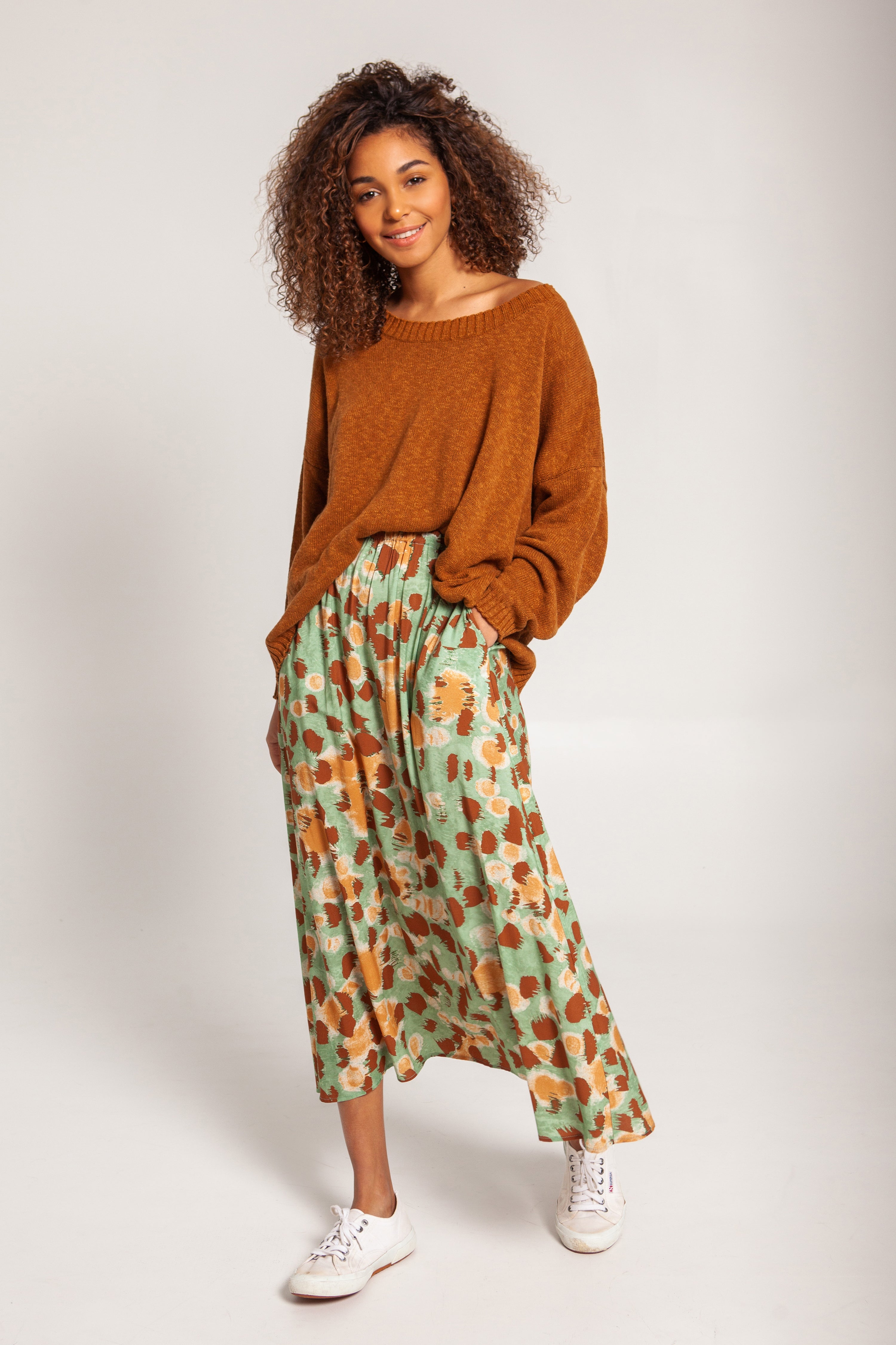 GEMA - FALDA ESTAMPADO TIERRA