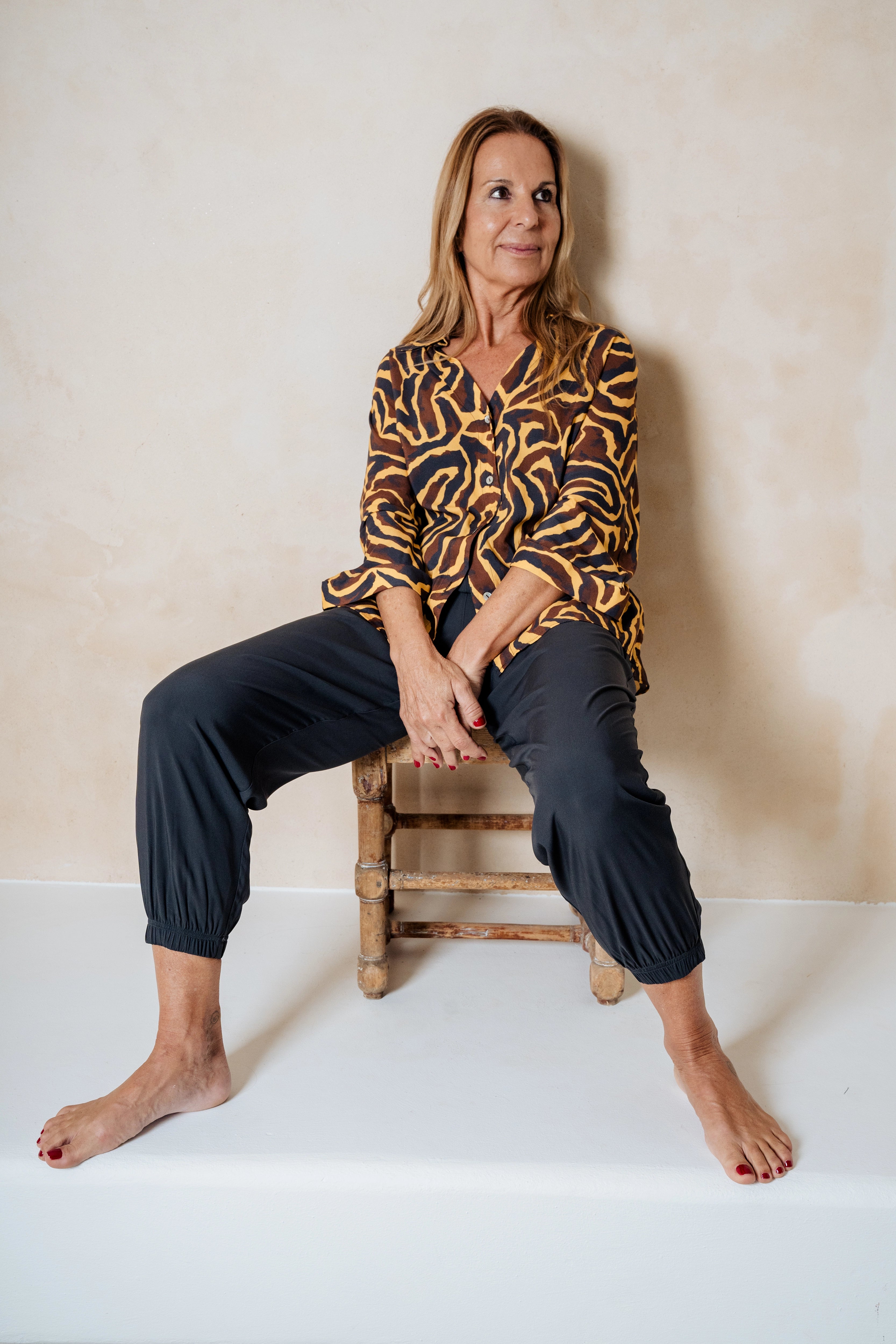 KIRAN - PANTALÓN GRIS TENCEL