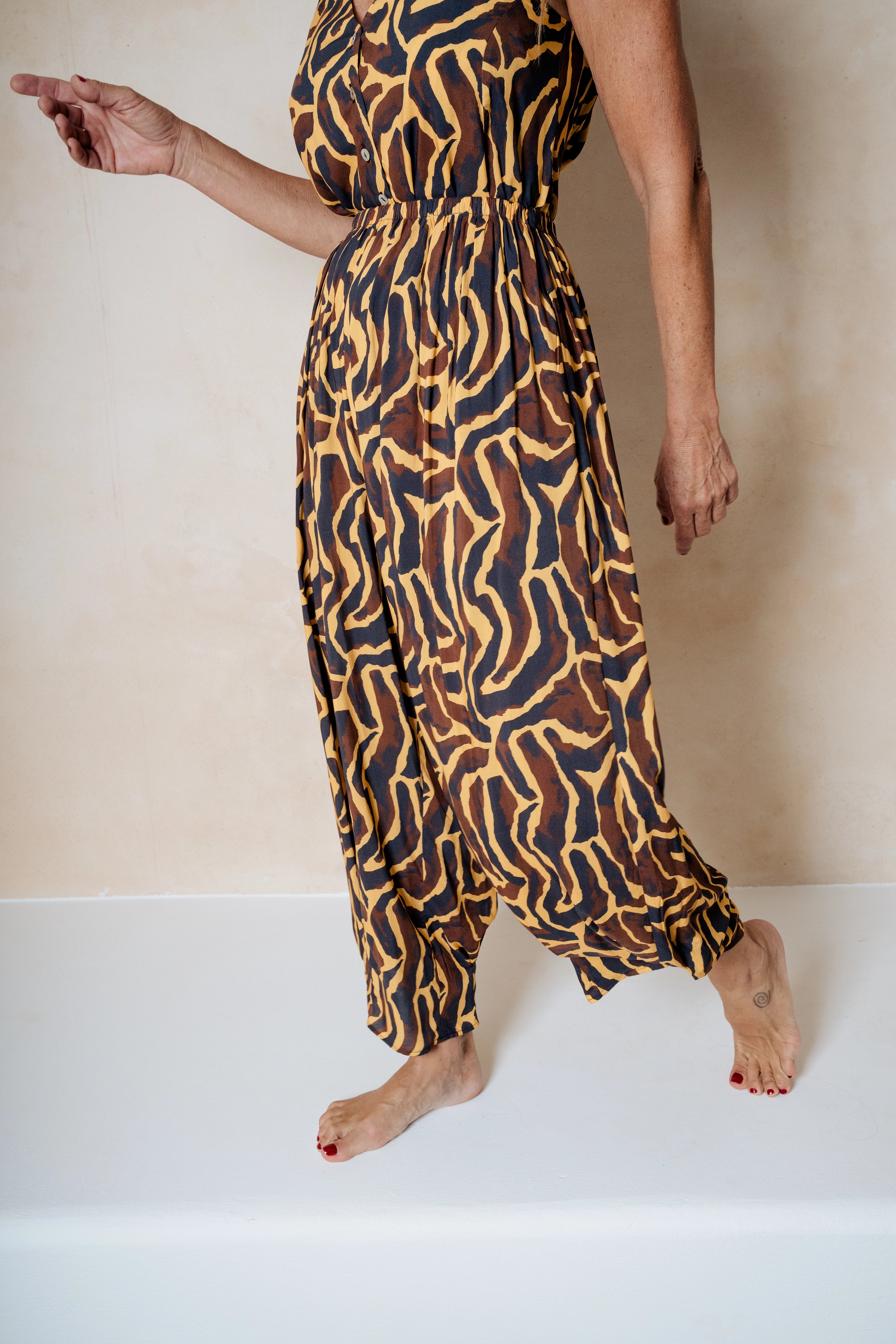 LUCAS - PANTALÓN CEBRA AMARILLA