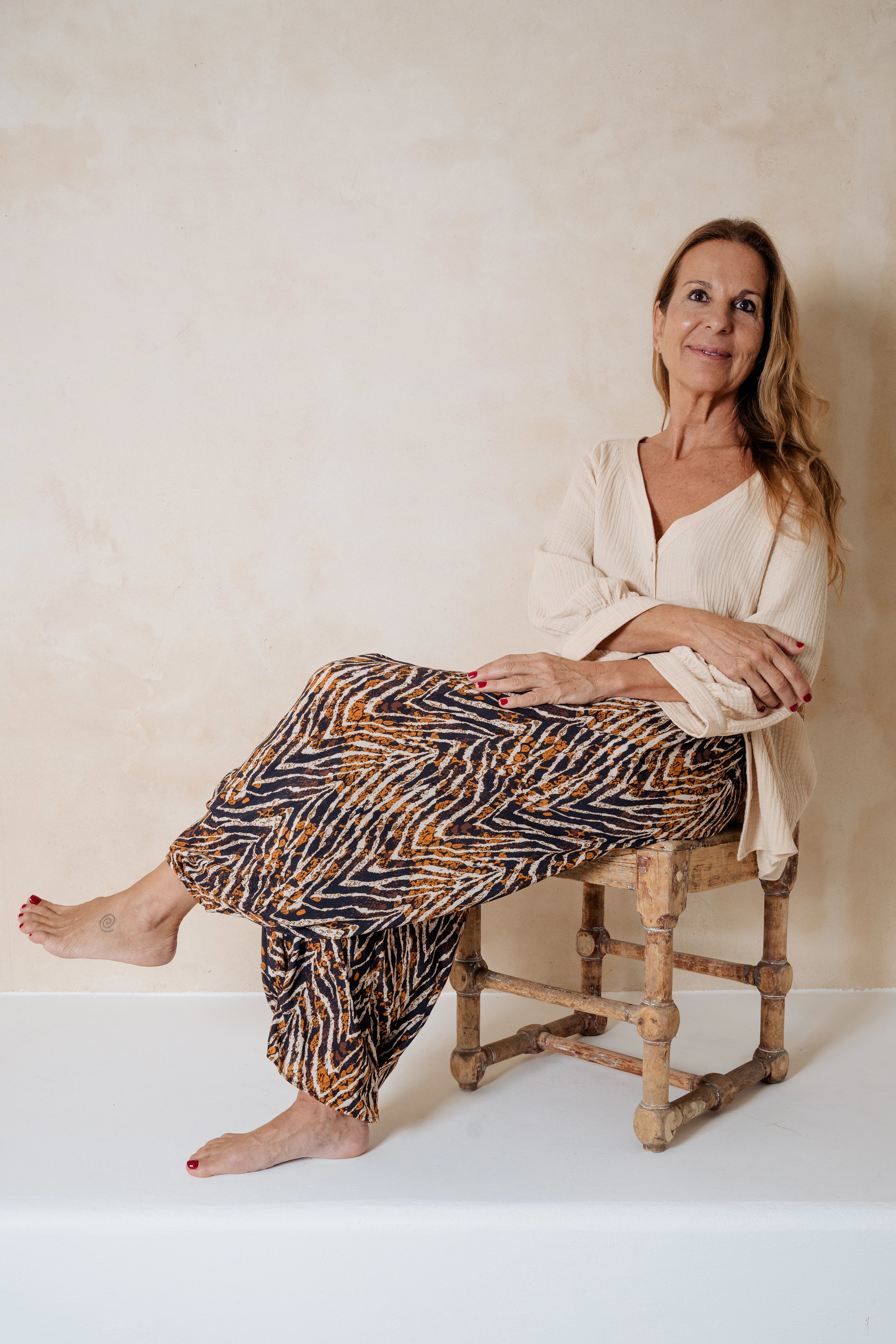 LUCAS - PANTALÓN TIGRE MARRÓN