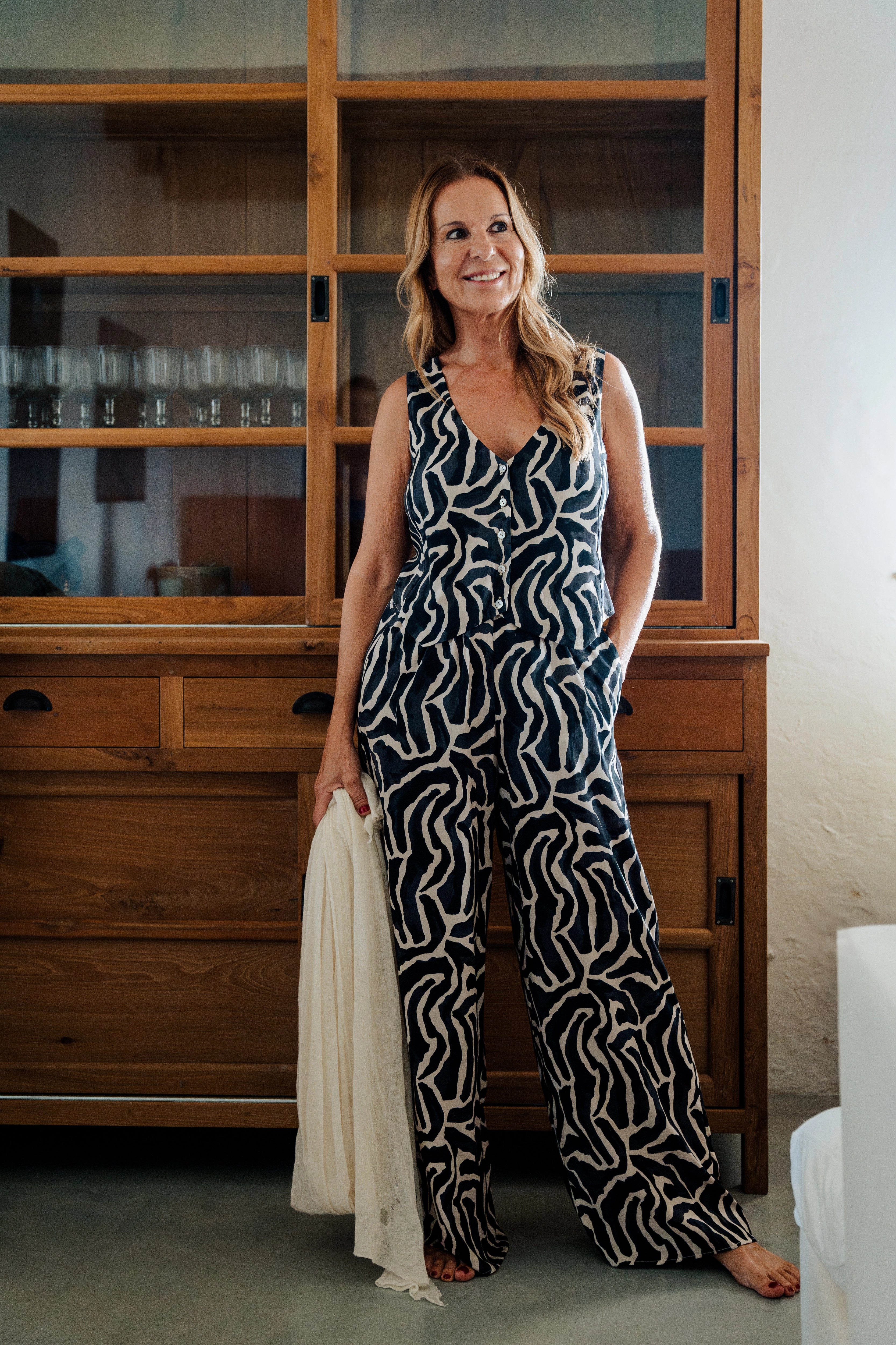 TICO - PANTALON CEBRA BLANCO Y NEGRO