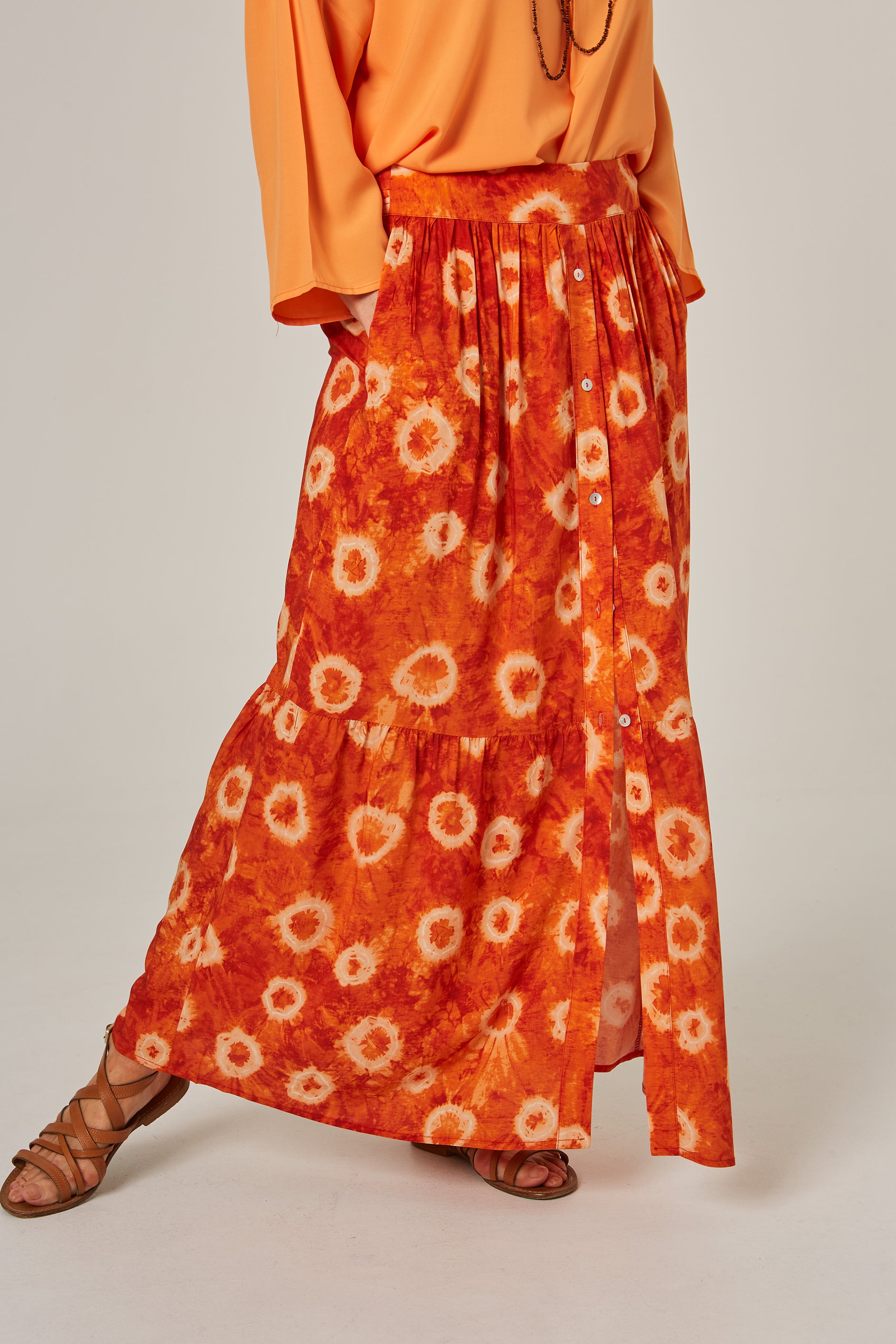 Falda Dakota Orange Dot