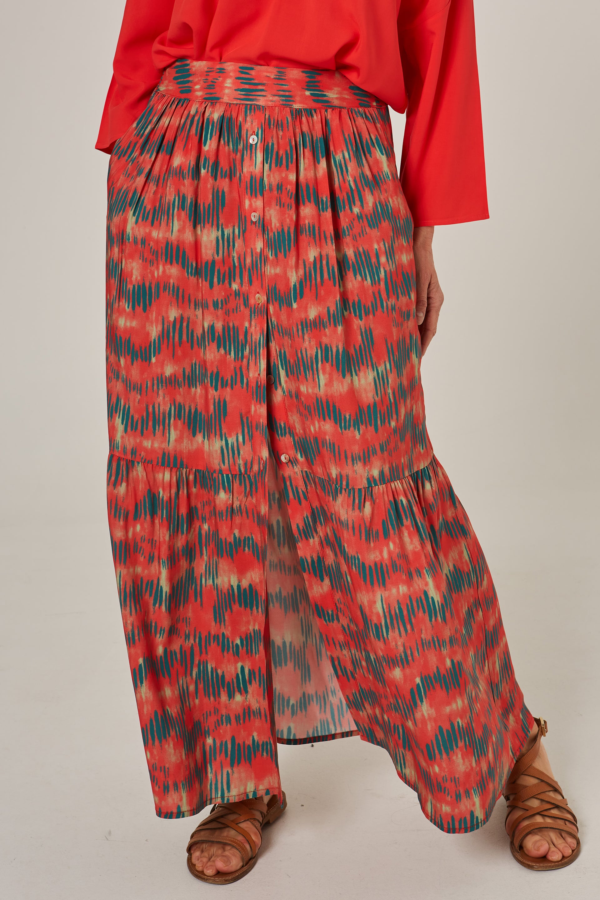 Falda Dakota Red Etnik