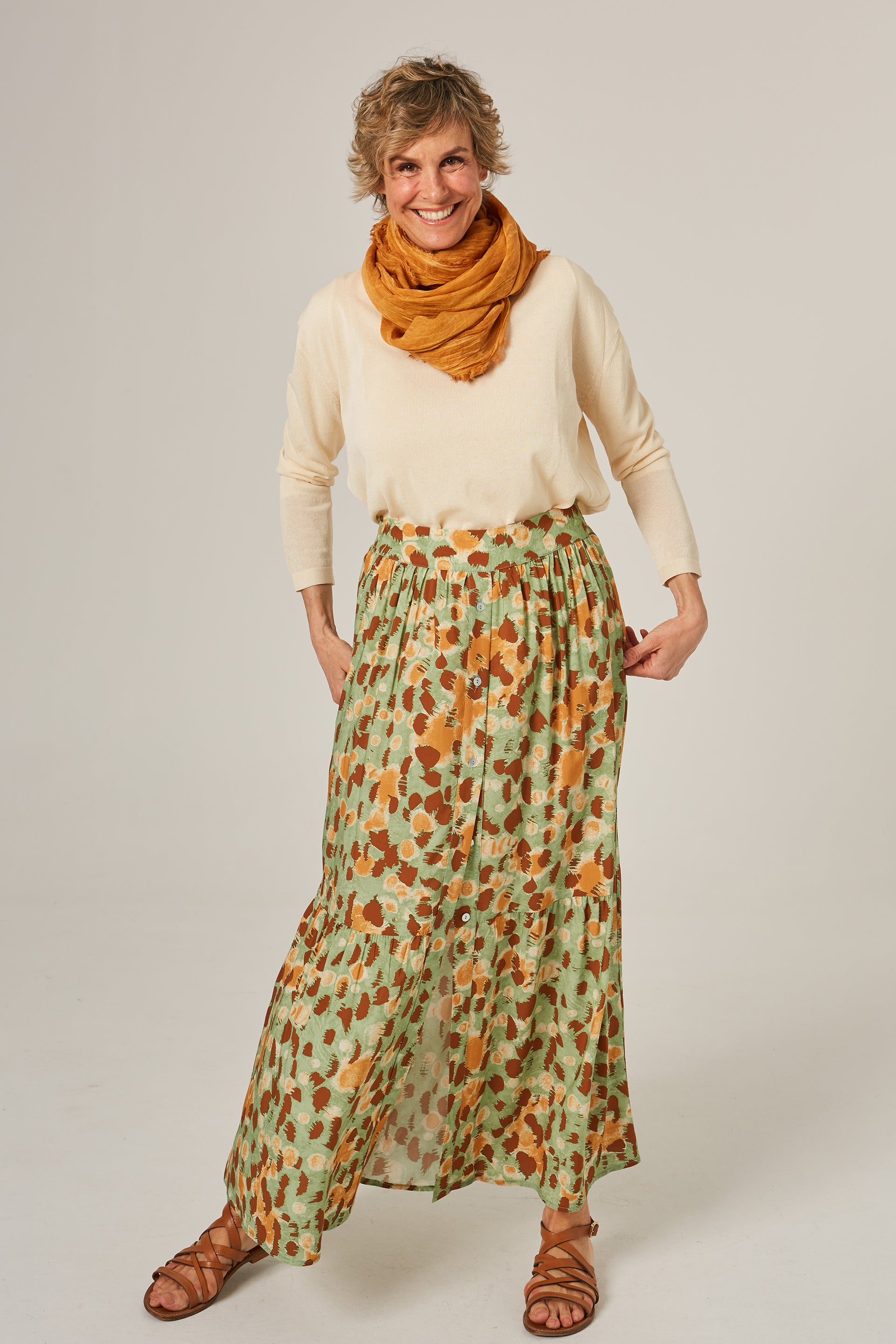 Falda Dakota Green Earth