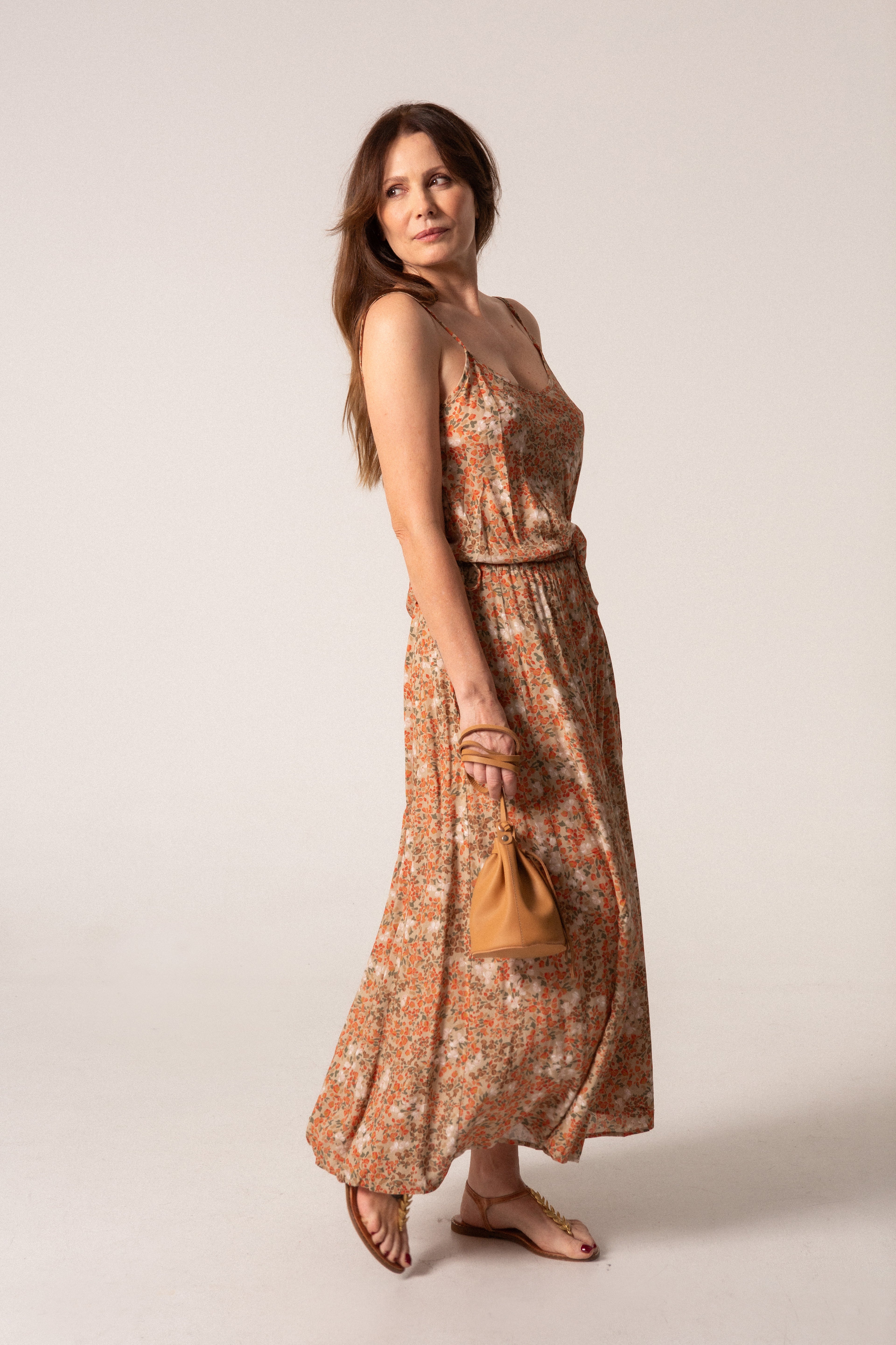 NOE - FALDA FLORES CORAL