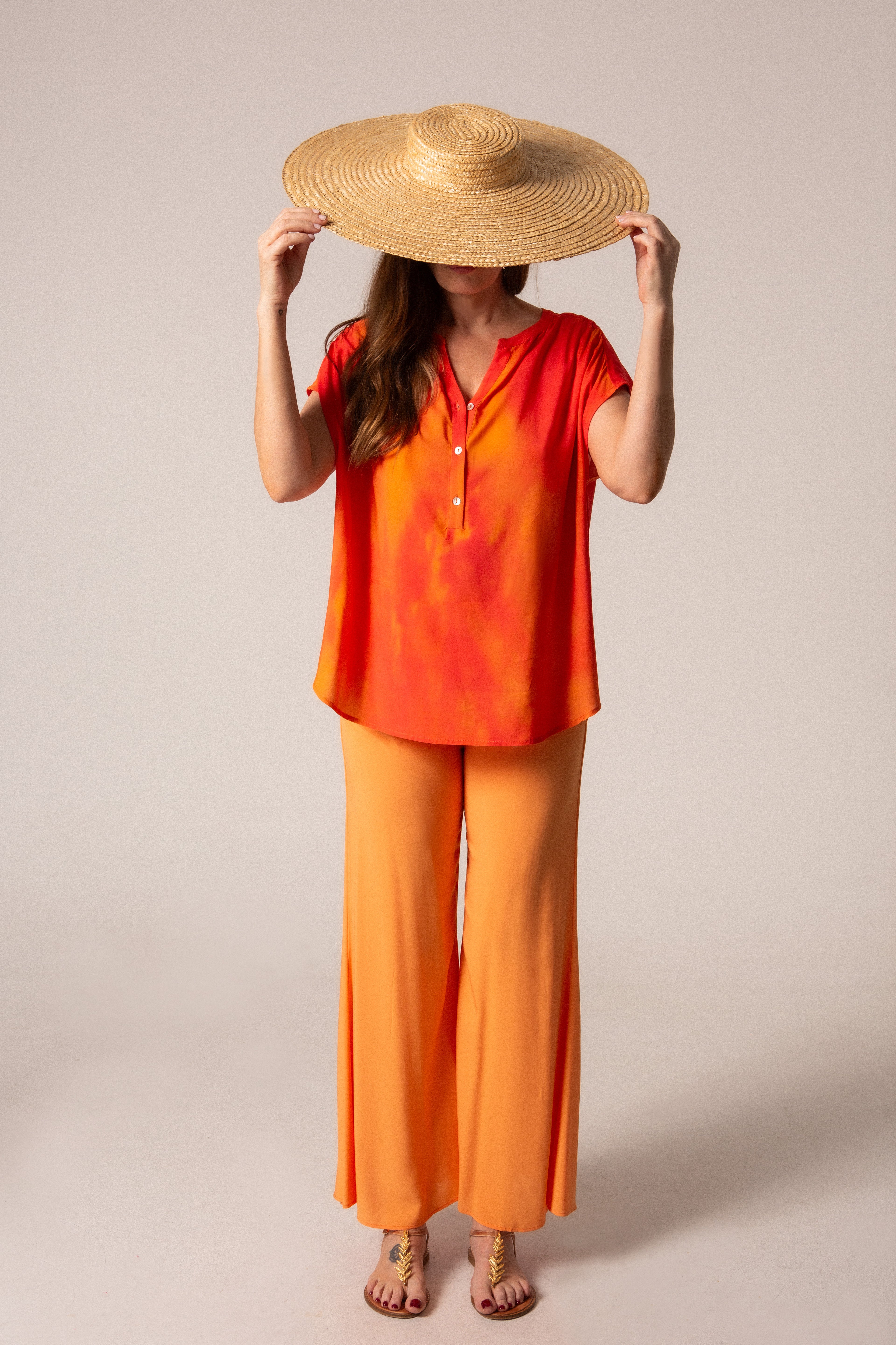 LUNA - CAMISA ESTAMPADO CORAL