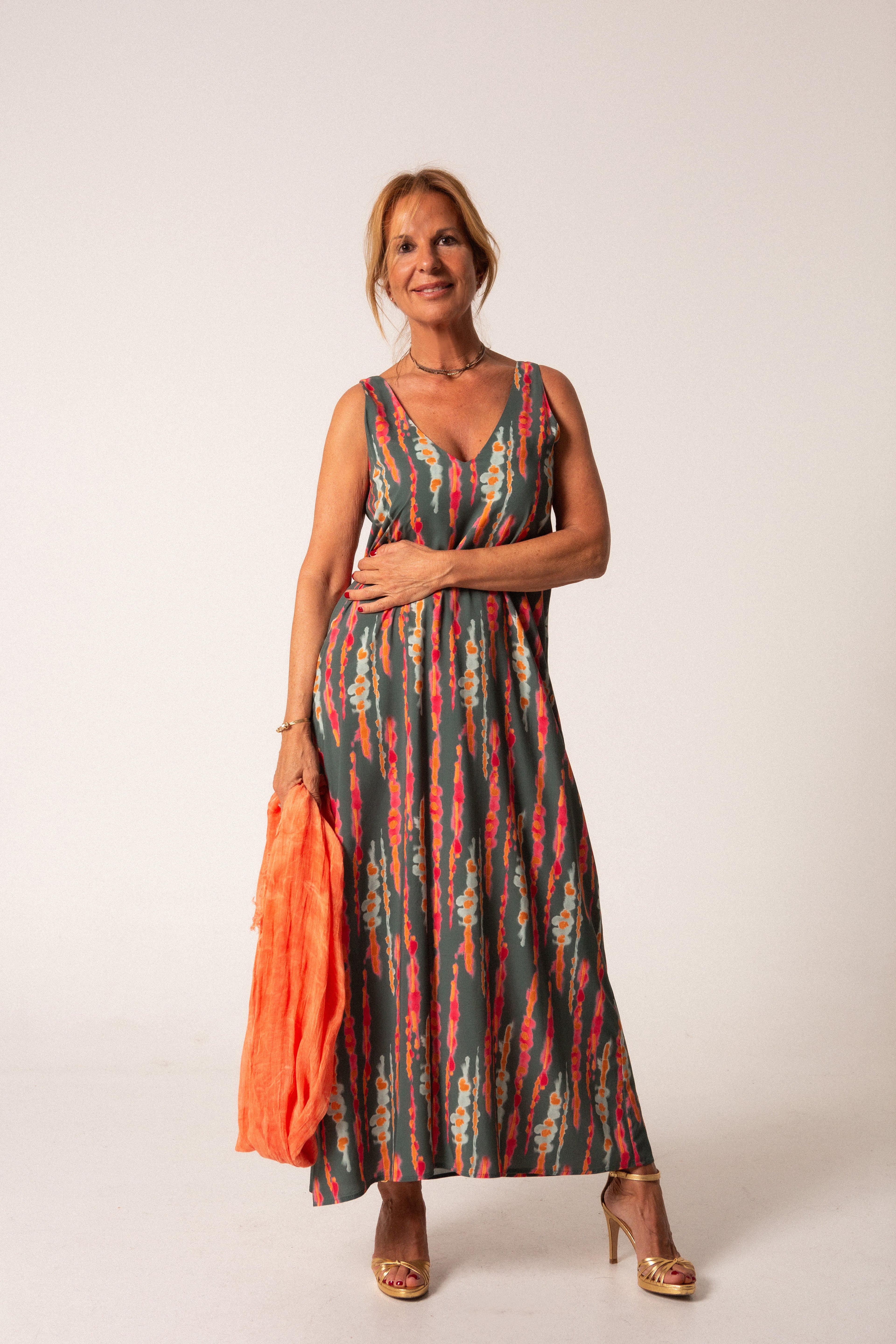 AMARO - VESTIDO GOTAS VERDES