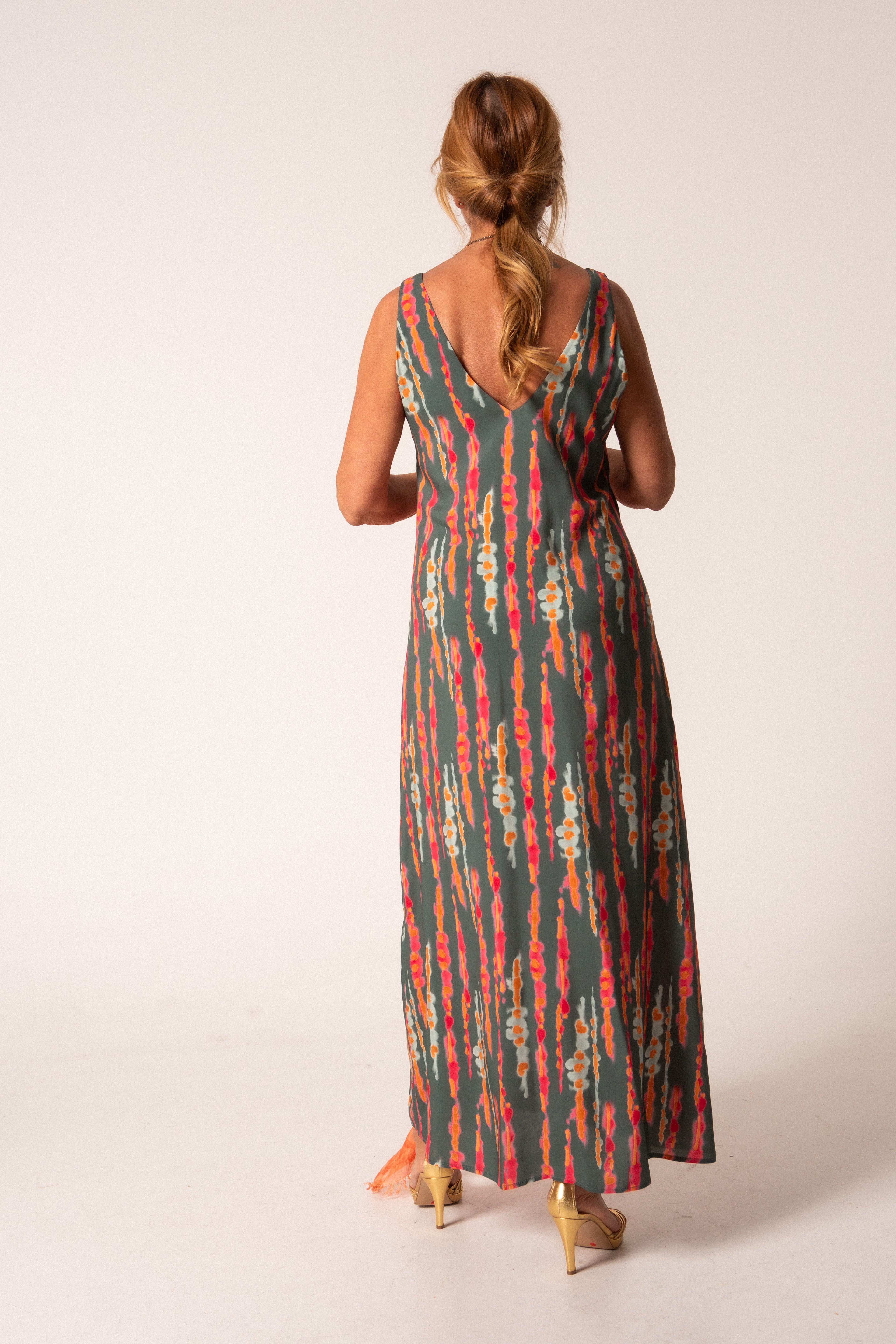 AMARO - VESTIDO GOTAS VERDES