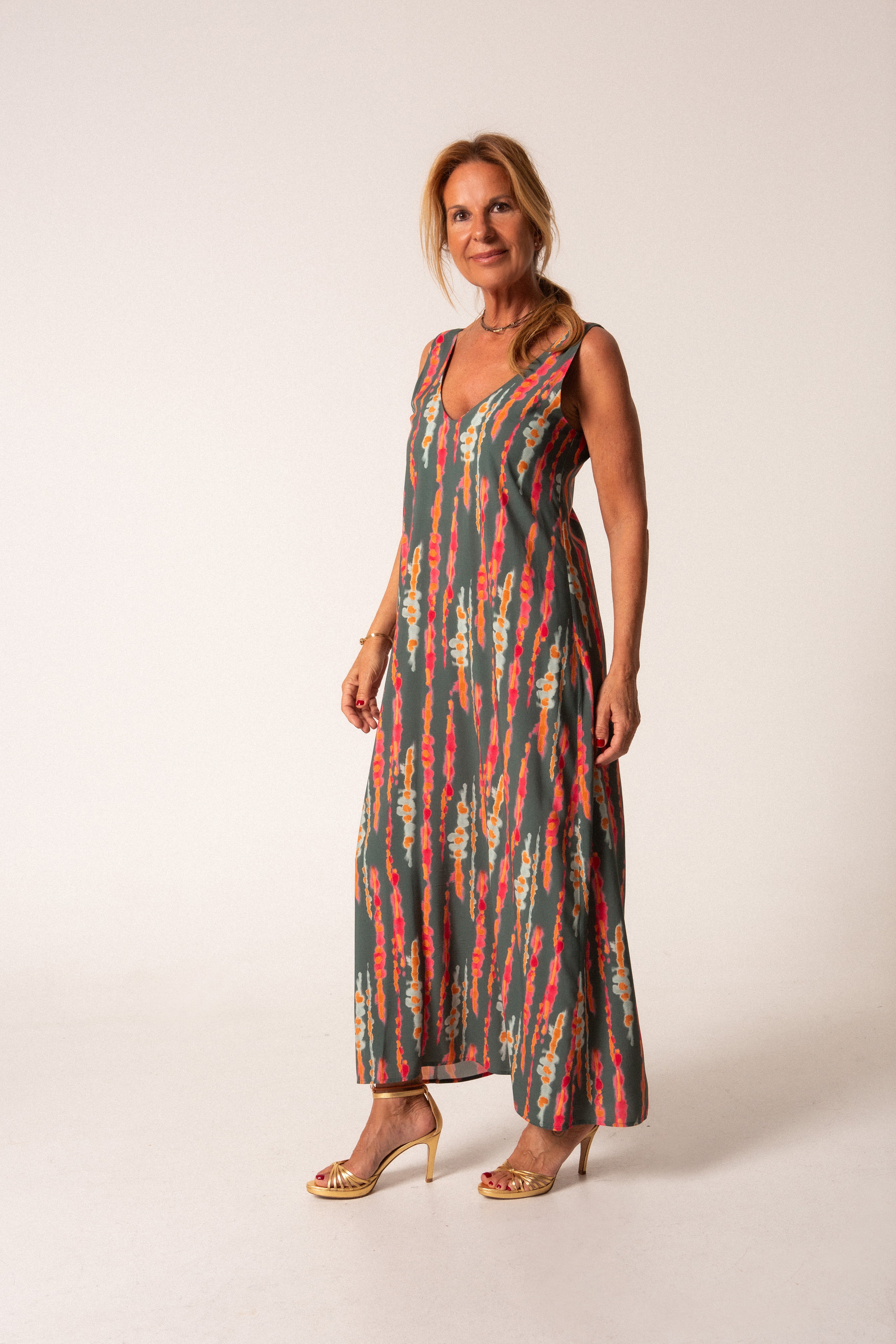 AMARO - VESTIDO GOTAS VERDES