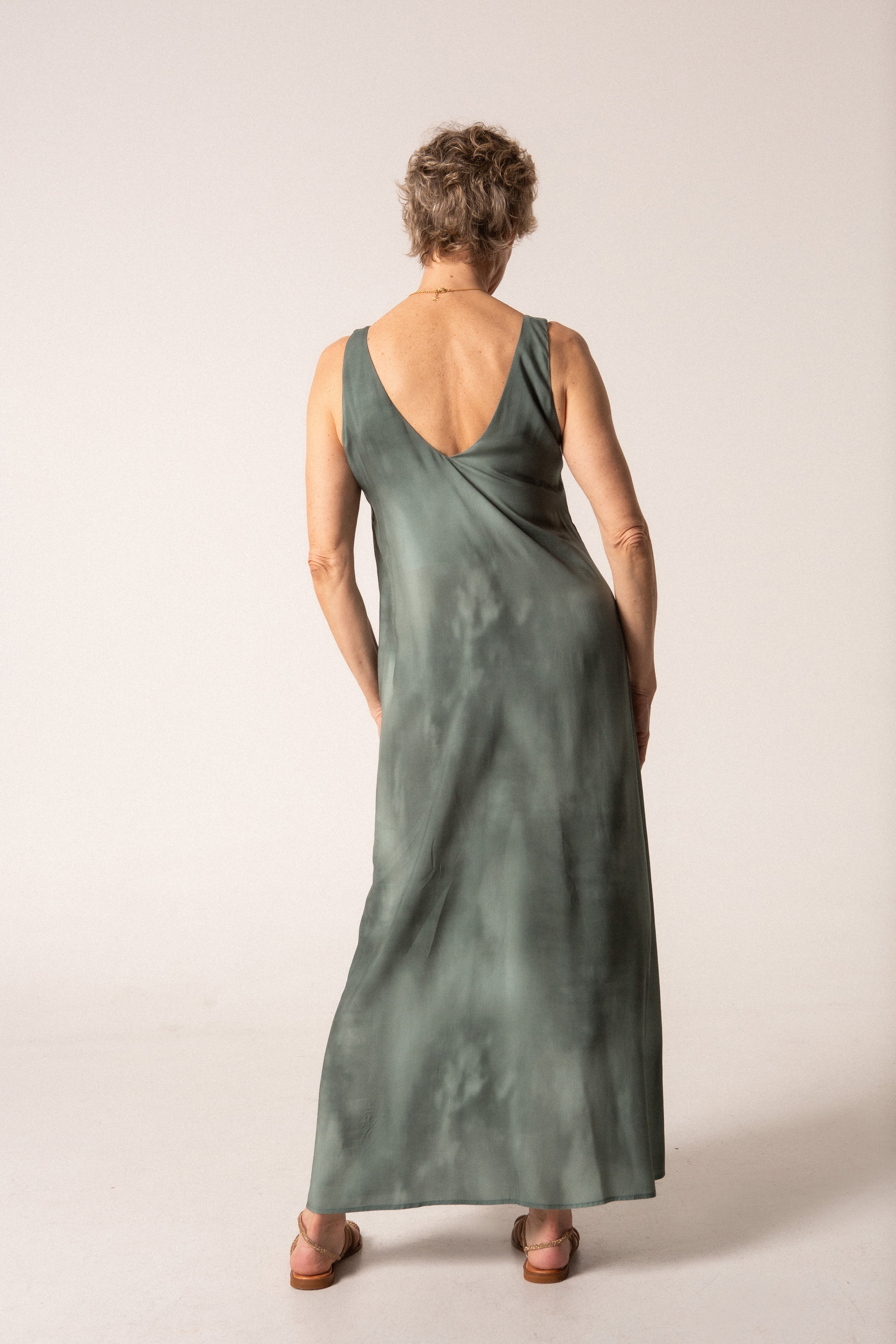 AMARO - VESTIDO ESTAMPADO VERDE
