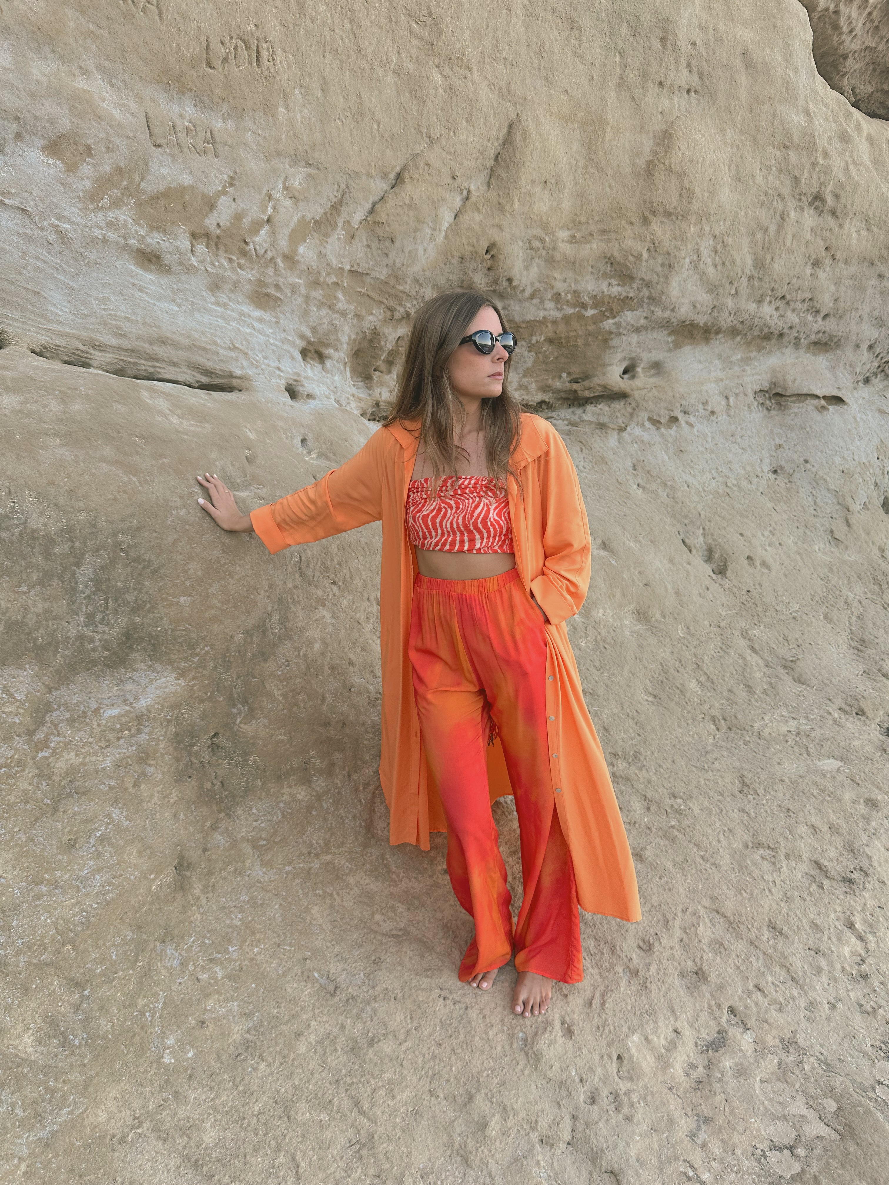 ALAN - VESTIDO NARANJA