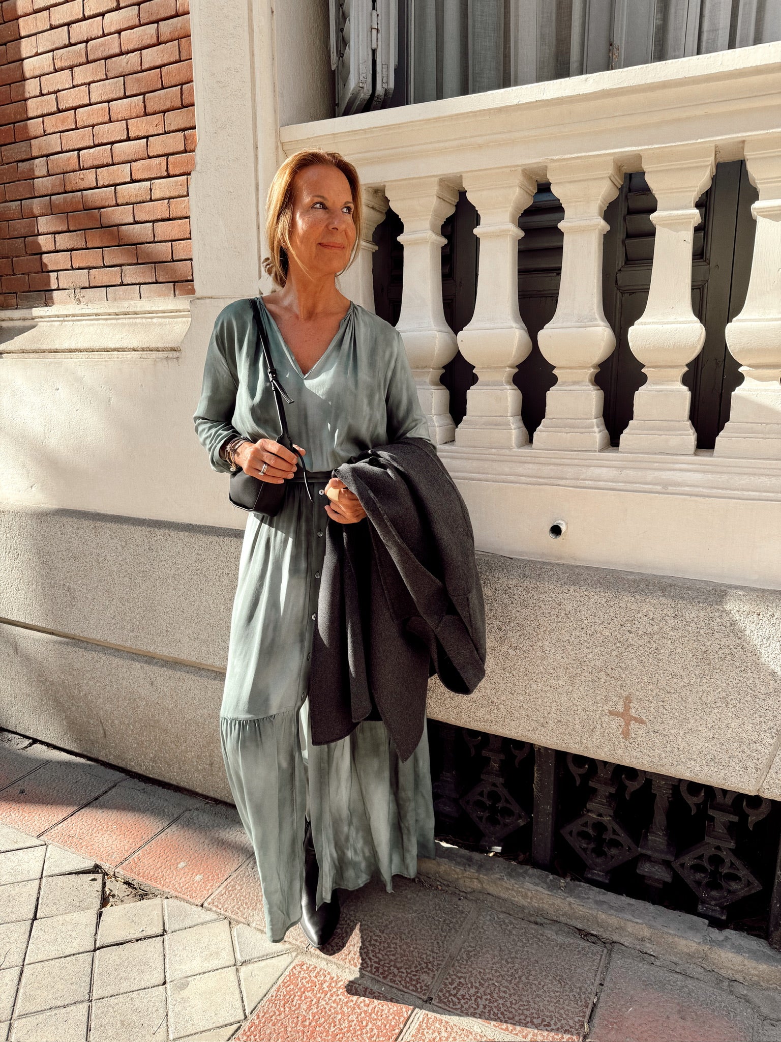 COSME - VESTIDO ESTAMPADO VERDE