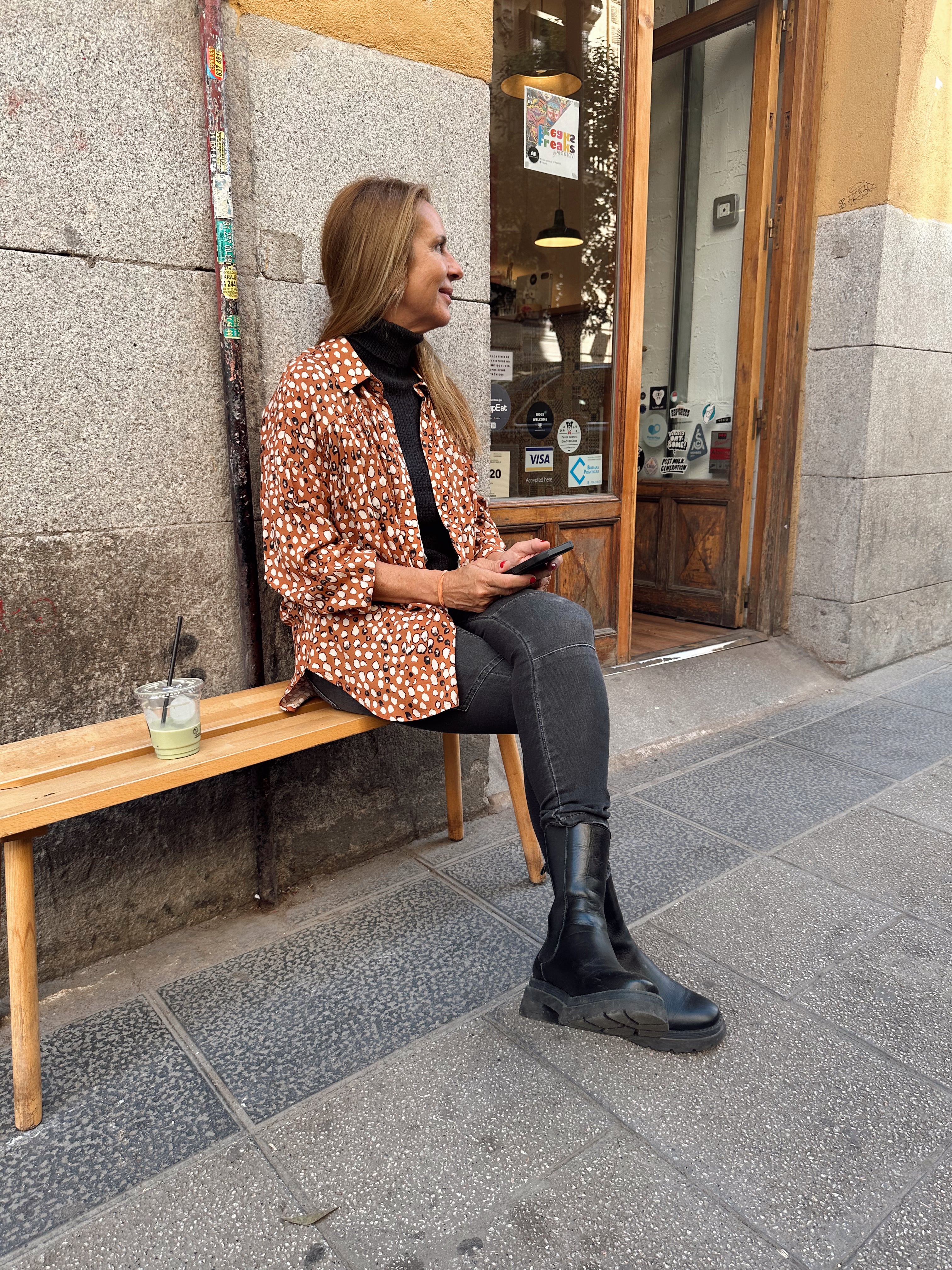 Camisa Abril estampado leopardo