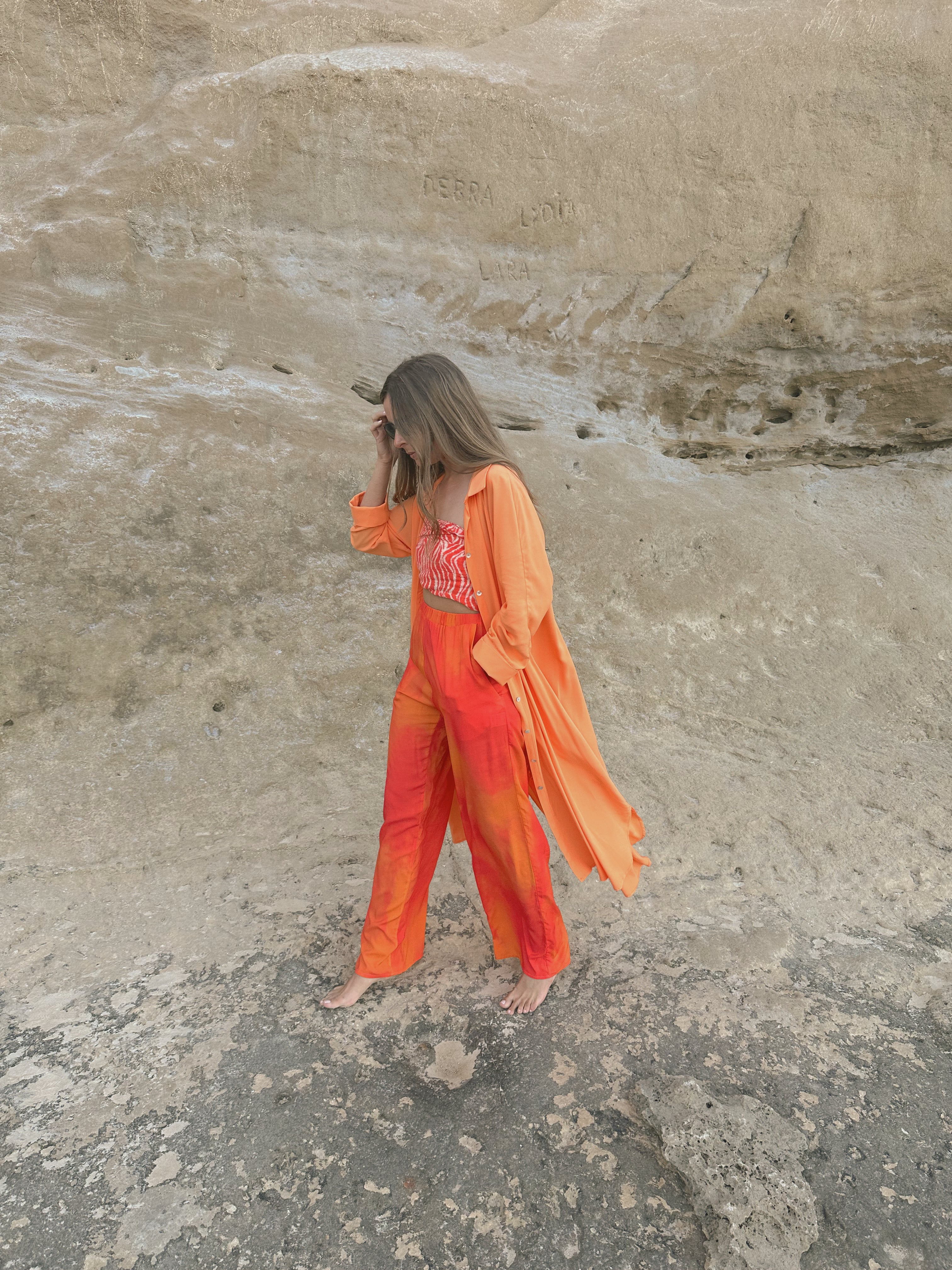 ALAN - VESTIDO NARANJA