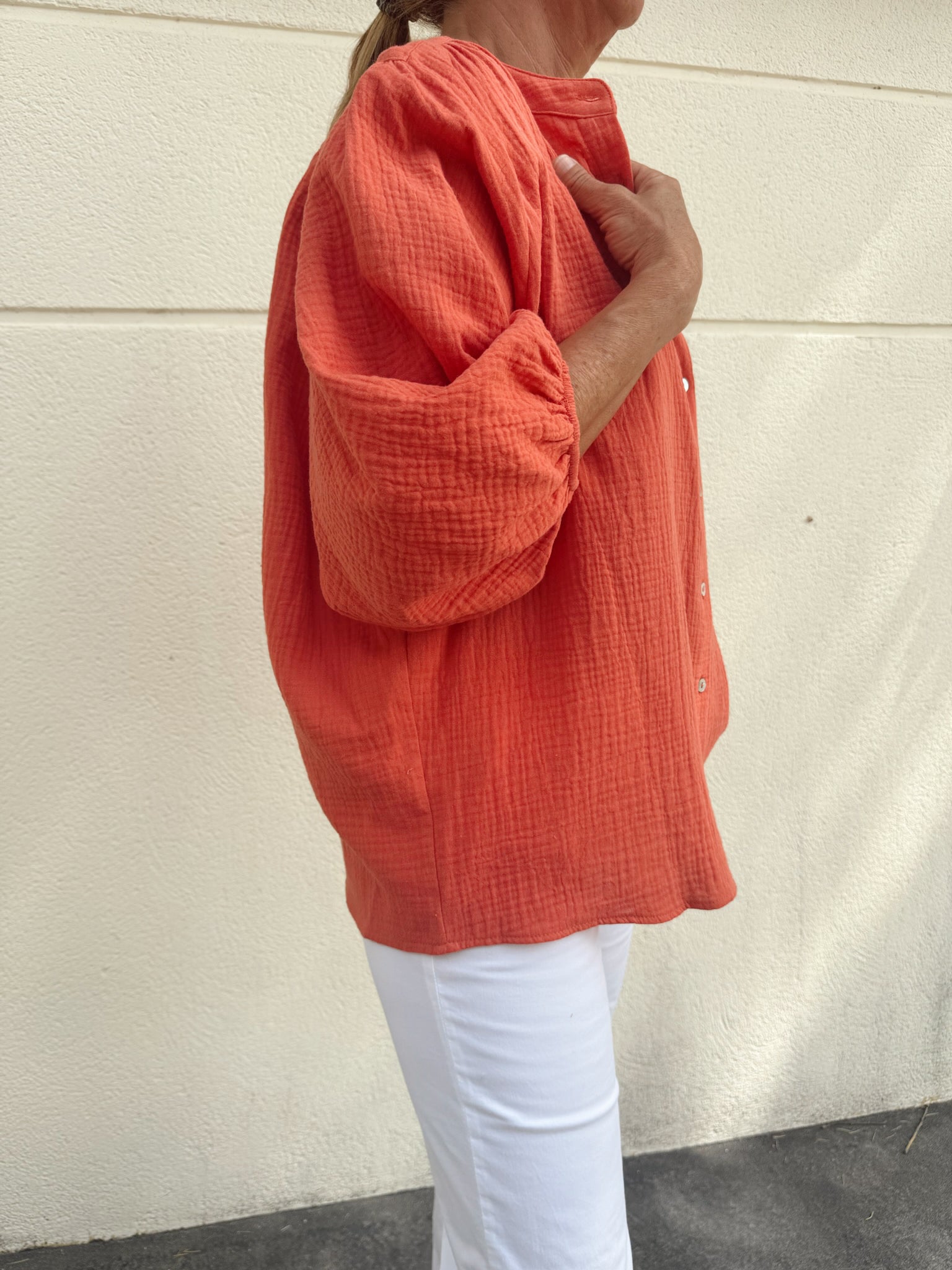 KARLA - CAMISA CORAL ALGODÓN