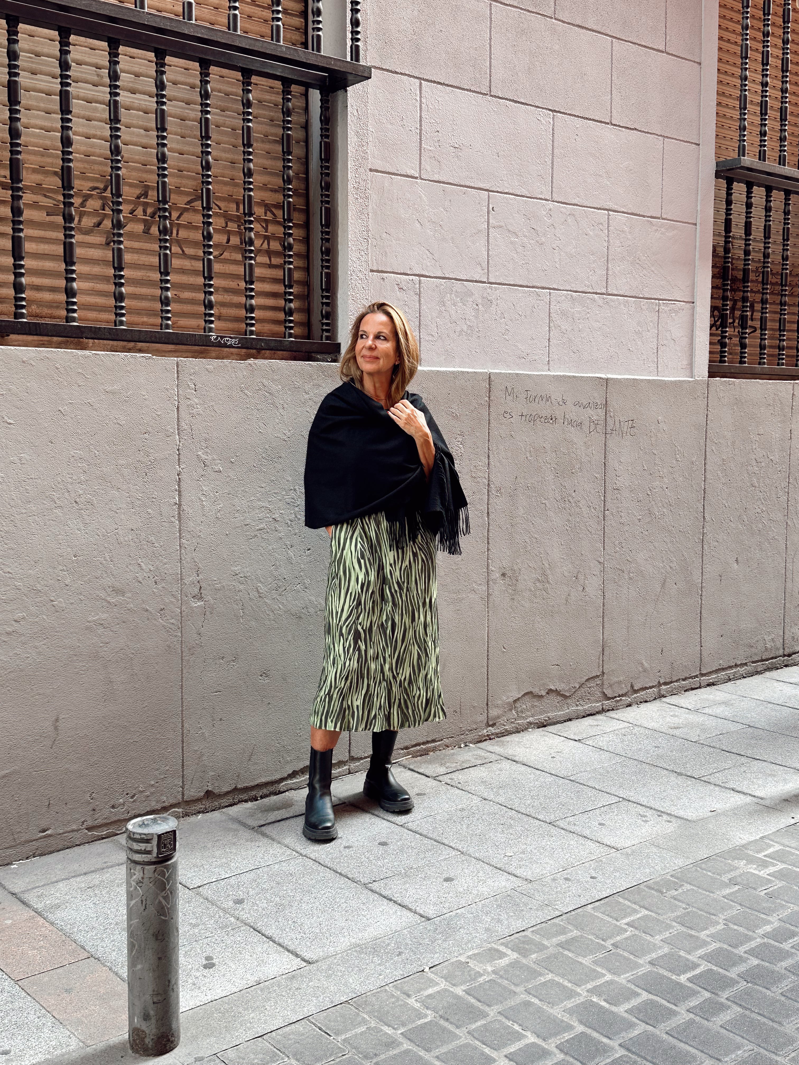 DANTE - VESTIDO CEBRA VERDE