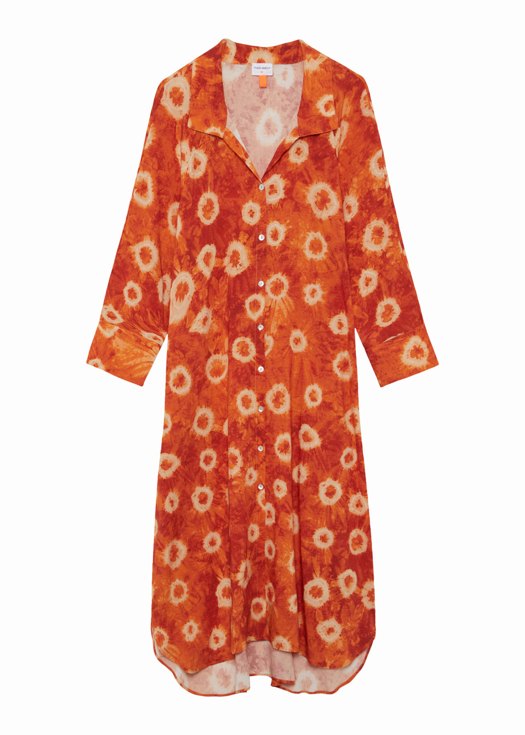 ALAN - VESTIDO ESTAMPADO NARANJA