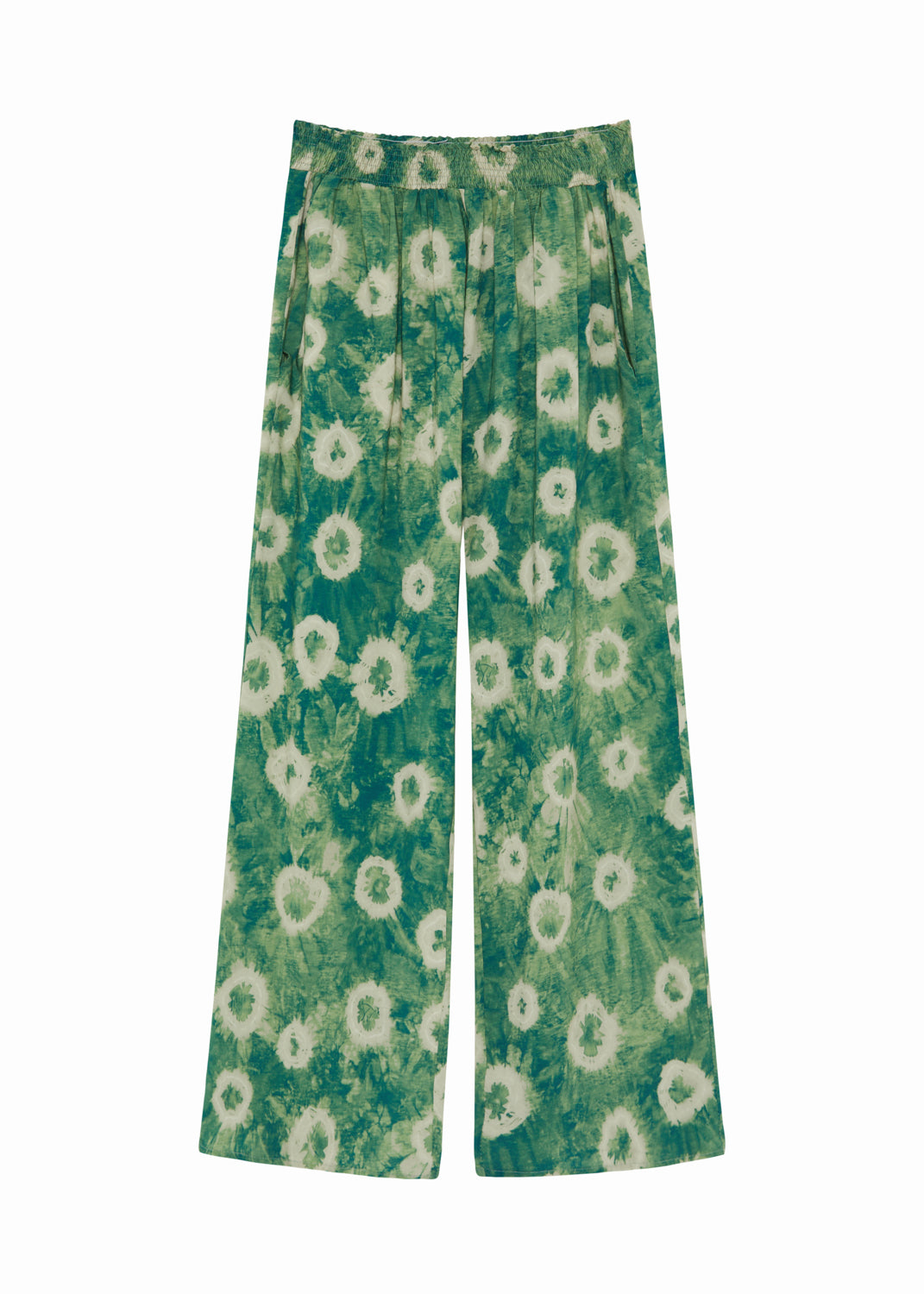 Pantalón Hugo Crop estampado verde