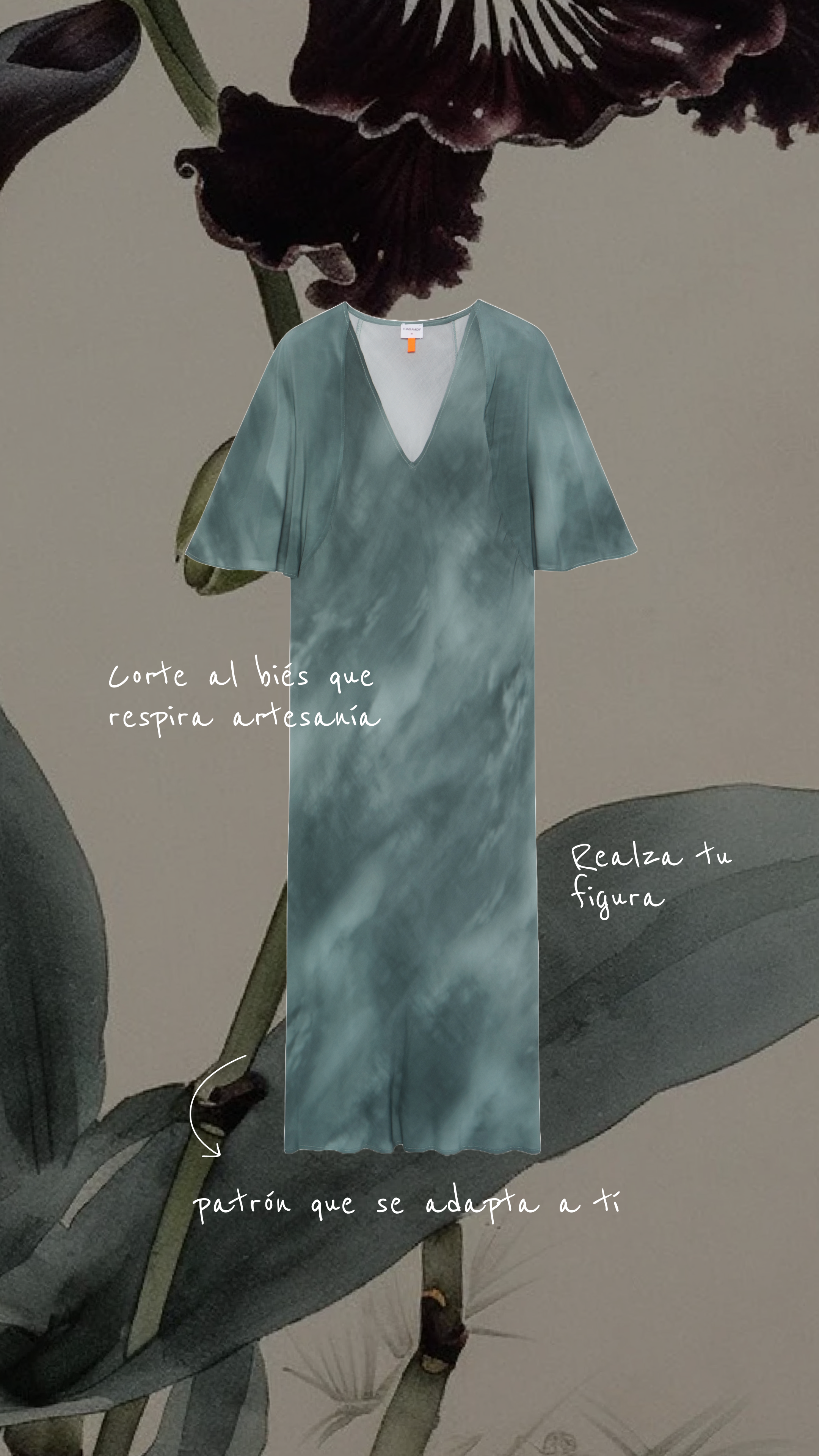DYLAN - VESTIDO ESTAMPADO VERDE