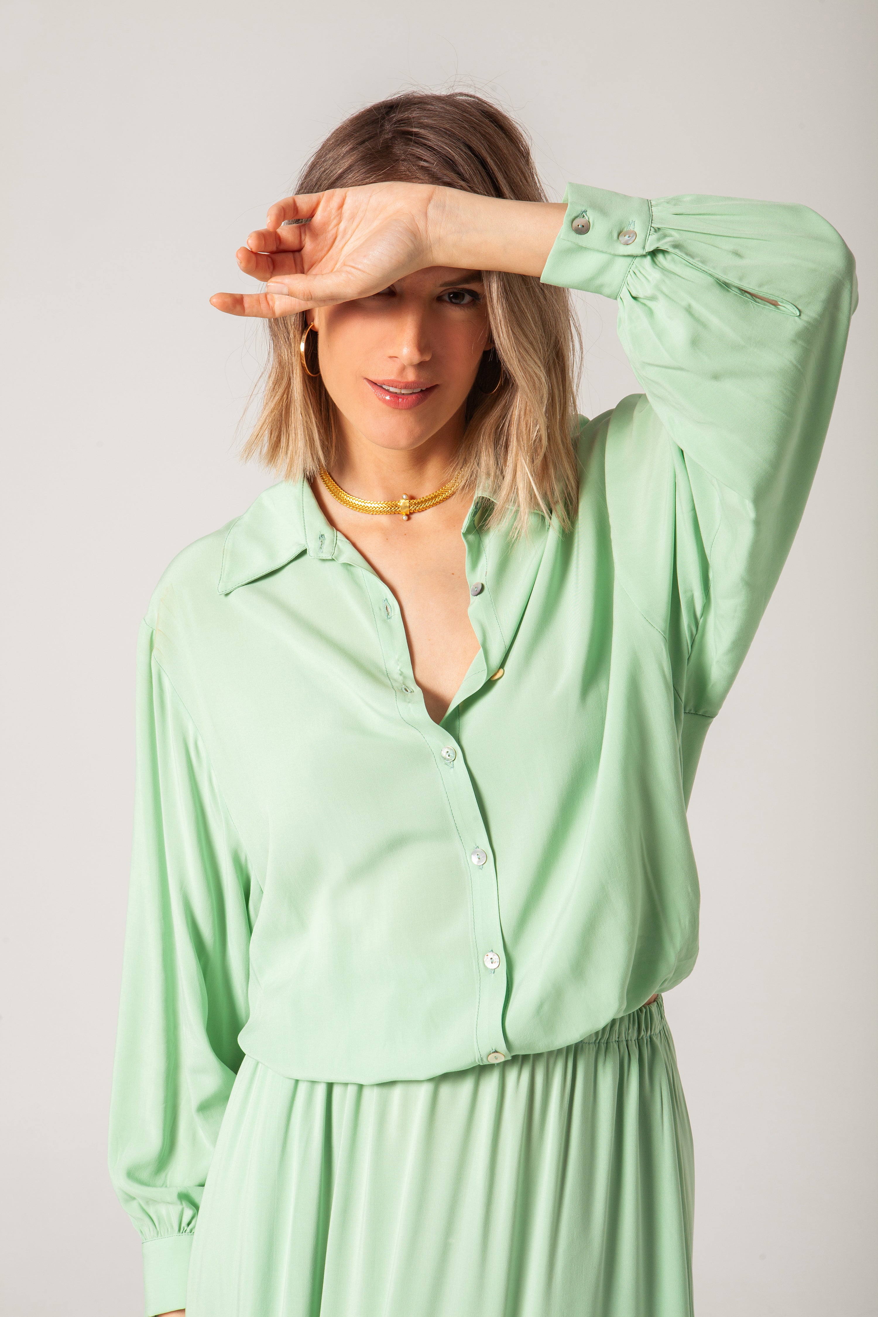 Camisa Karina verde