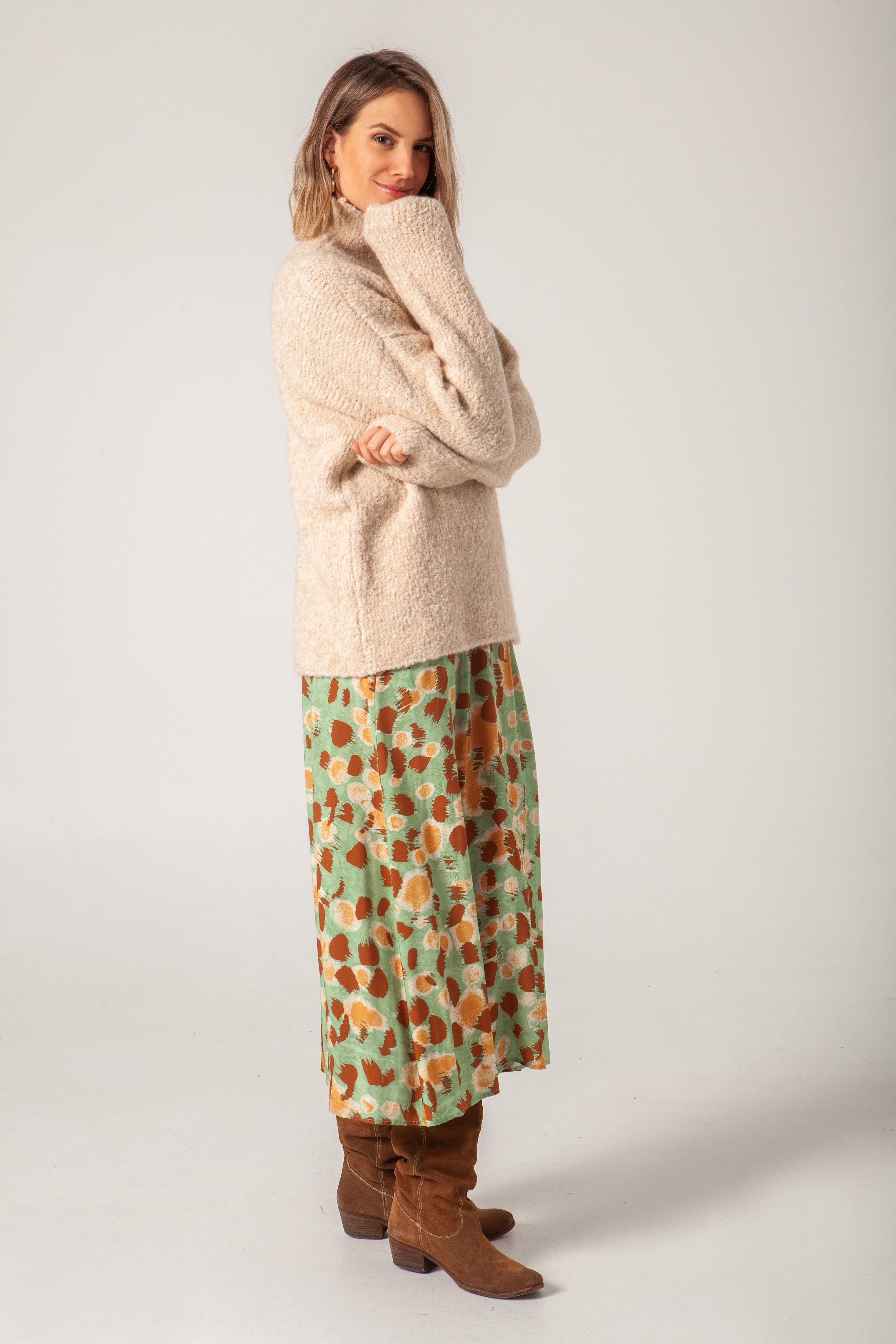 Falda Gema Green Earth Cheetah