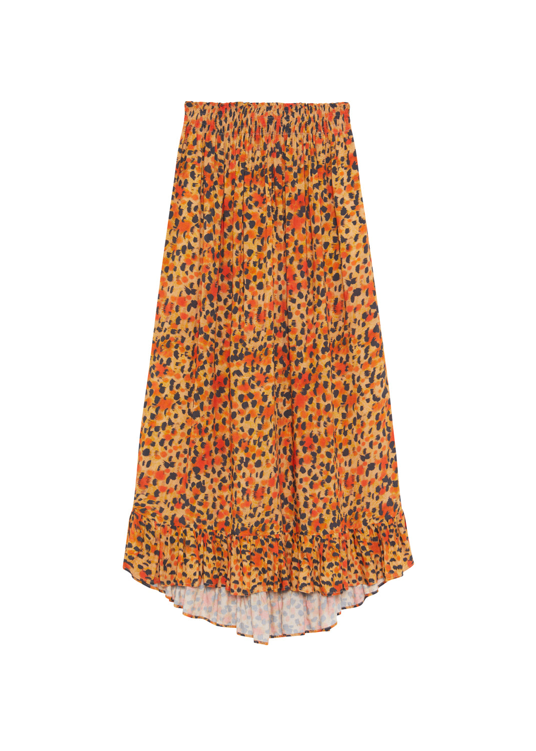 Falda Gala estampado naranja