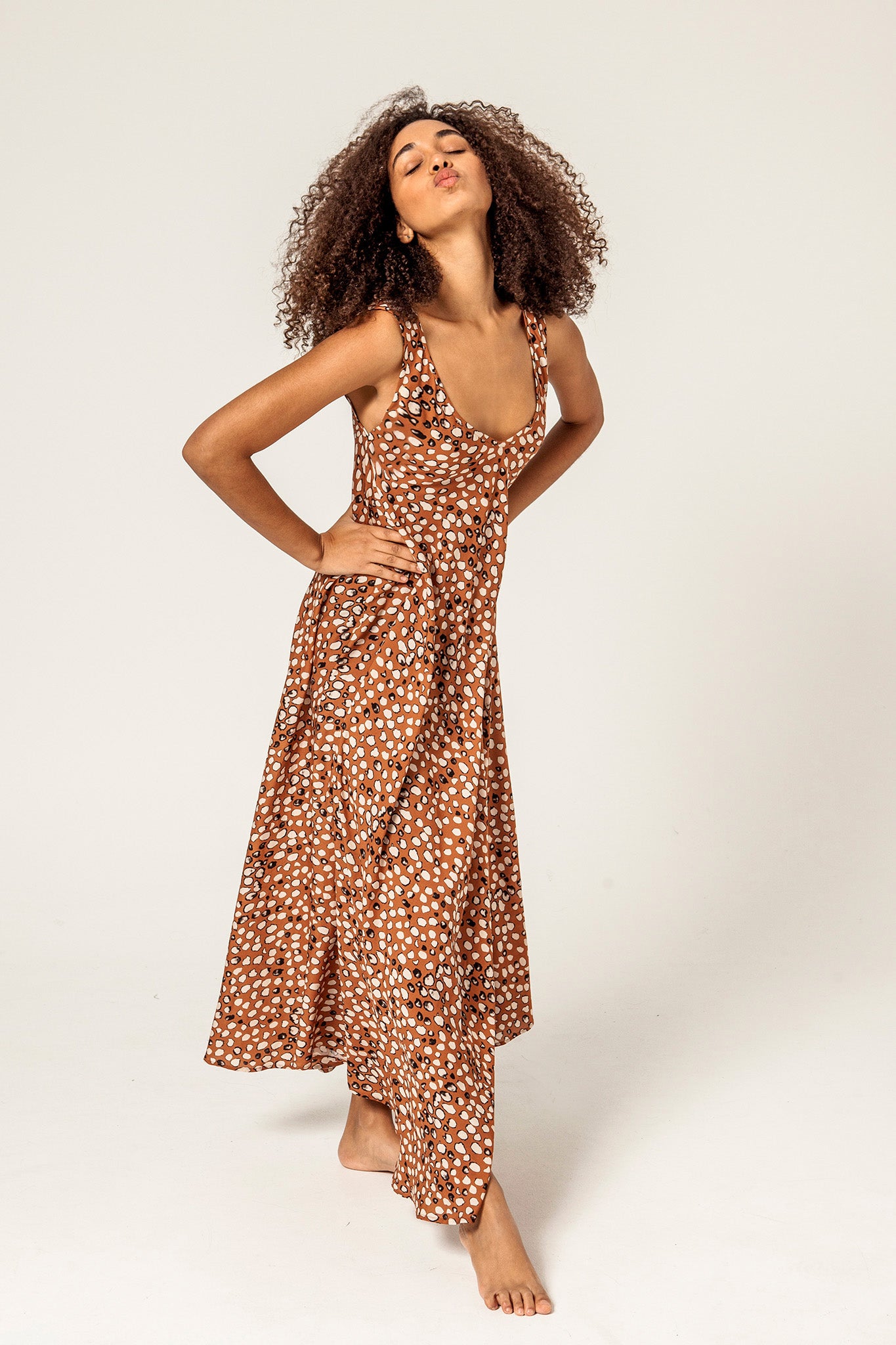 KEANU - VESTIDO ESTAMPADO LEOPARDO