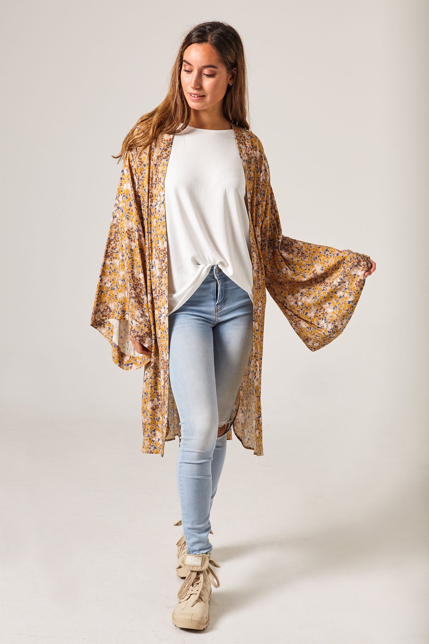 Vestido Kymo Yellow Flower